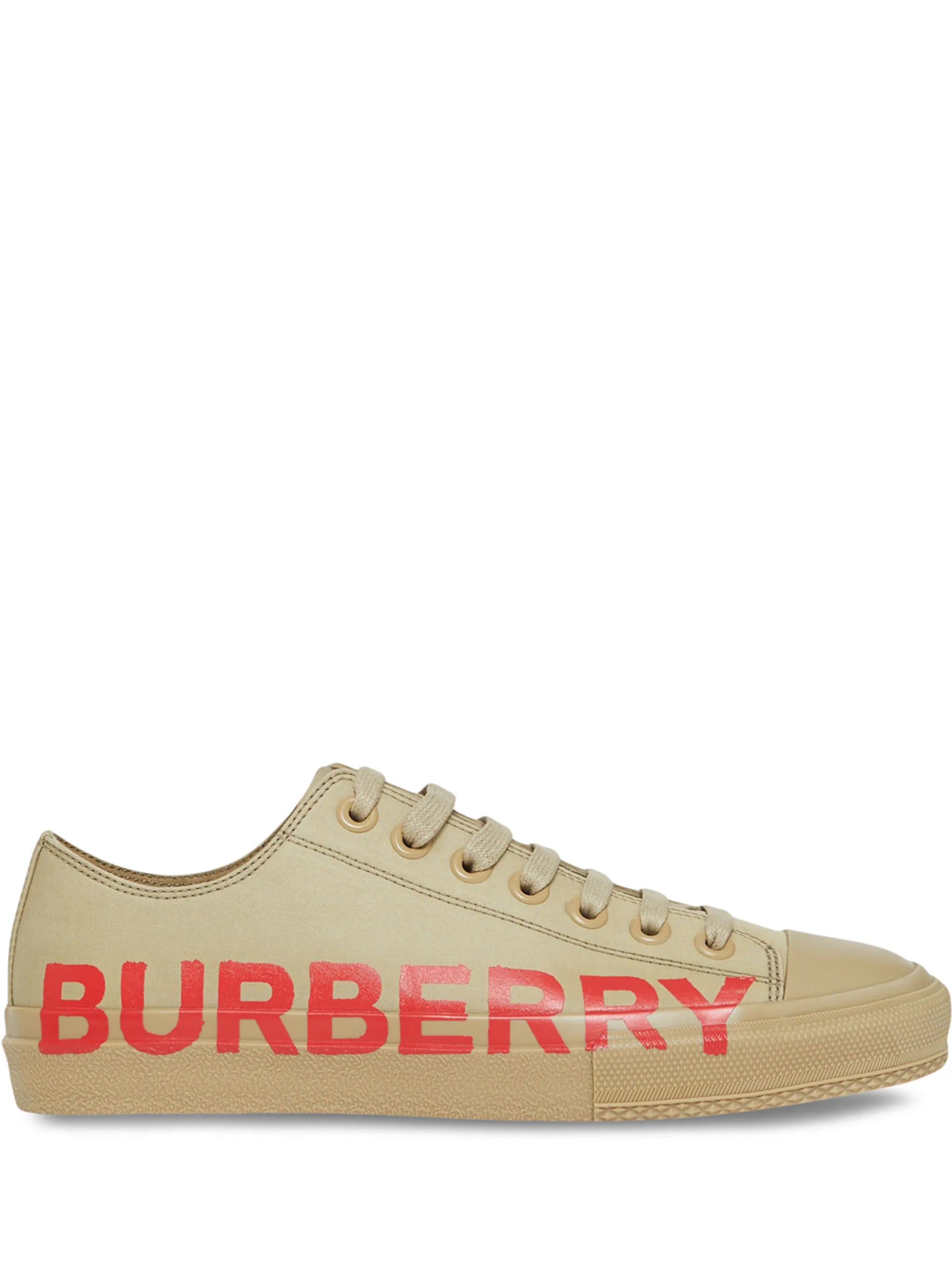 logo-print low-top sneakers