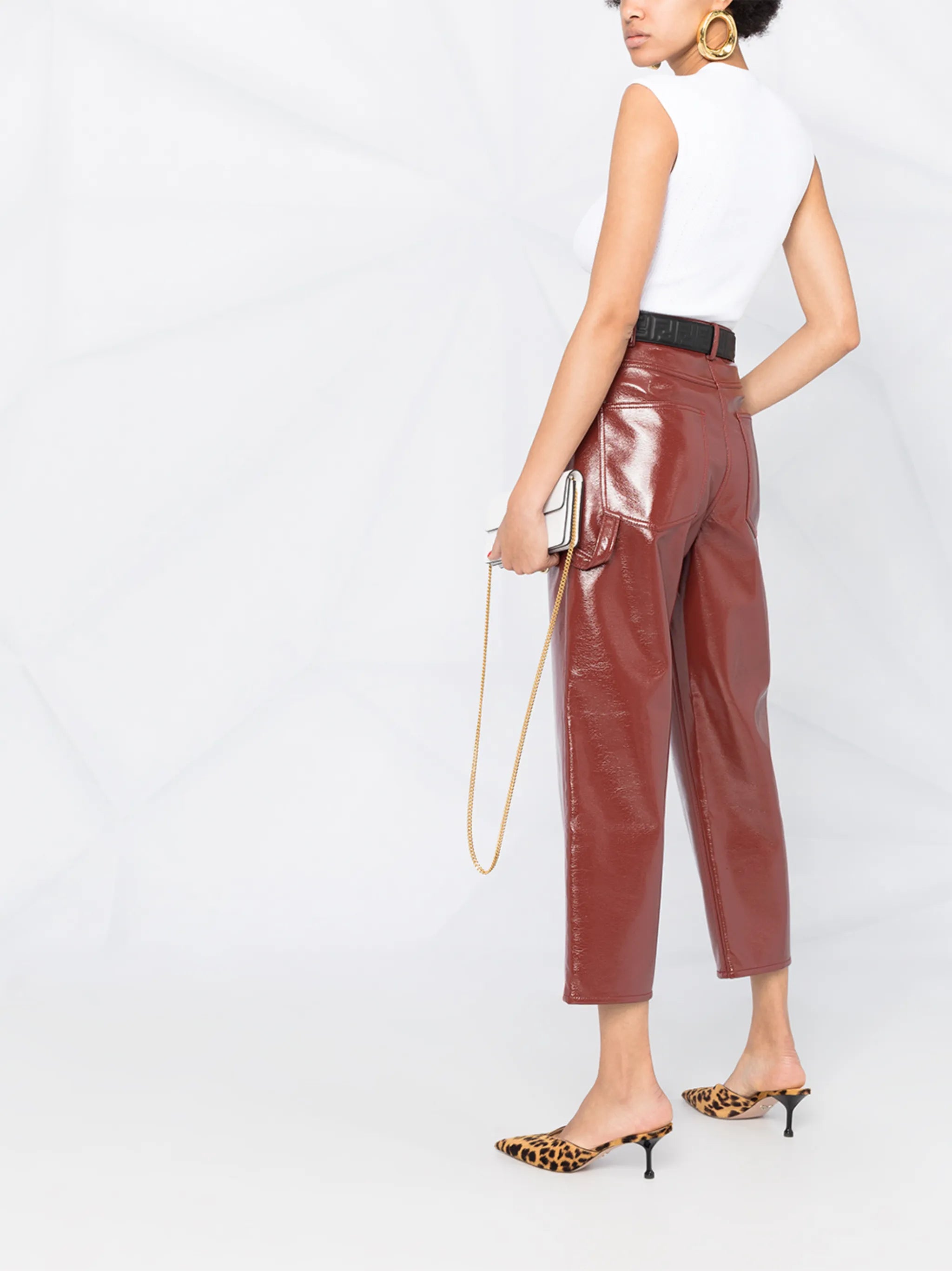 button-detail tank top