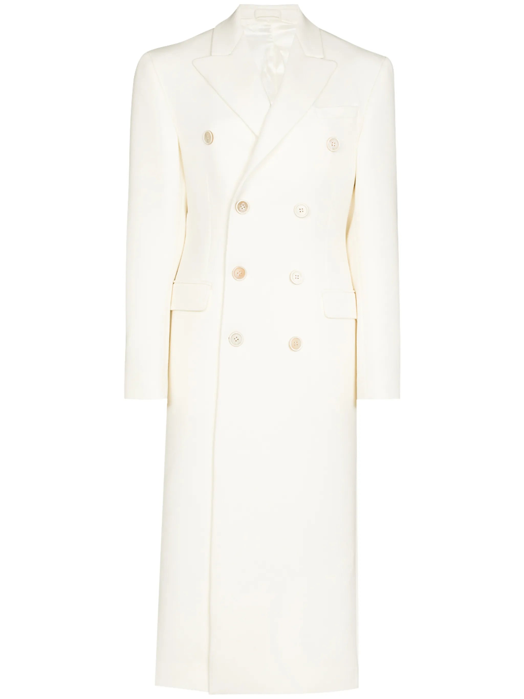 double-breasted wool coat