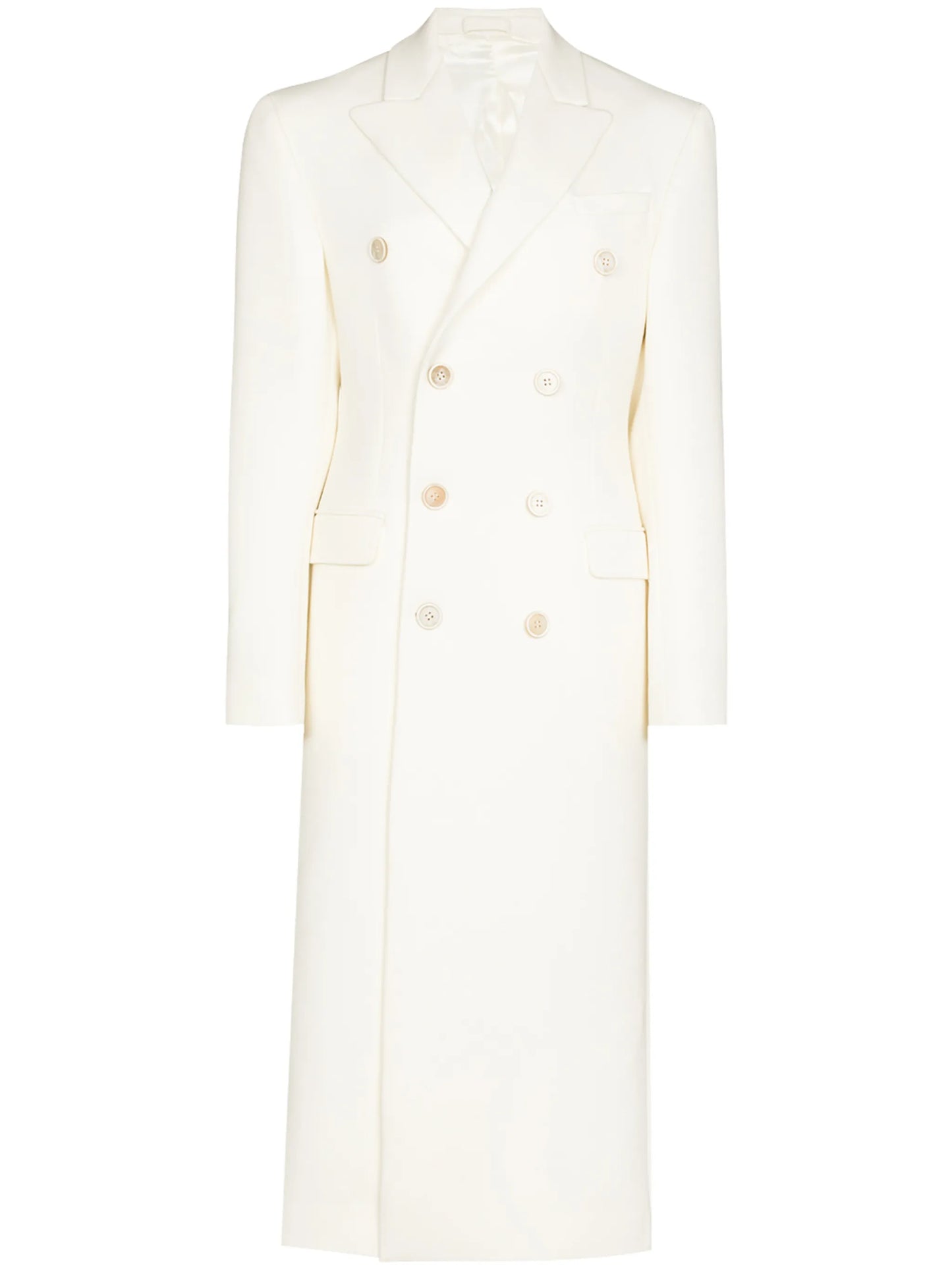 double-breasted wool coat