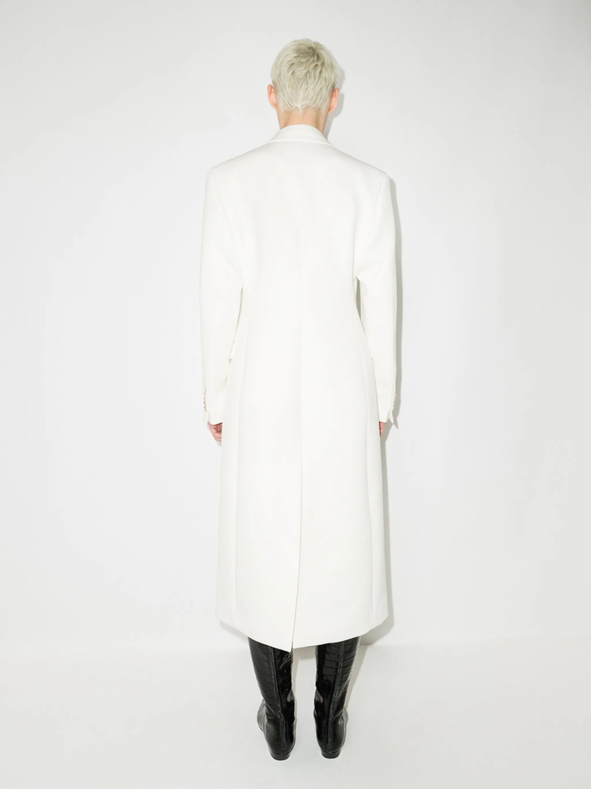 double-breasted wool coat
