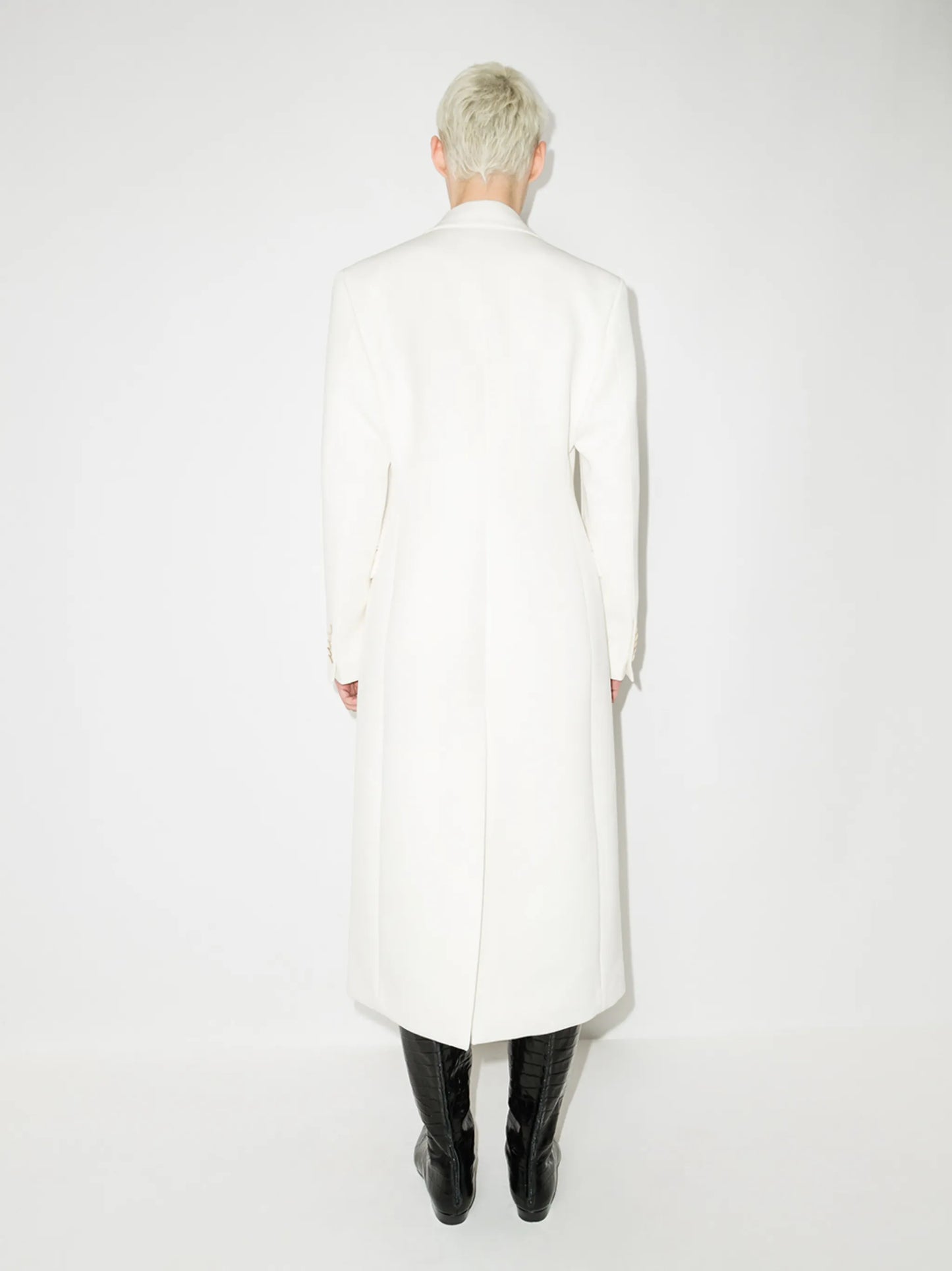 double-breasted wool coat