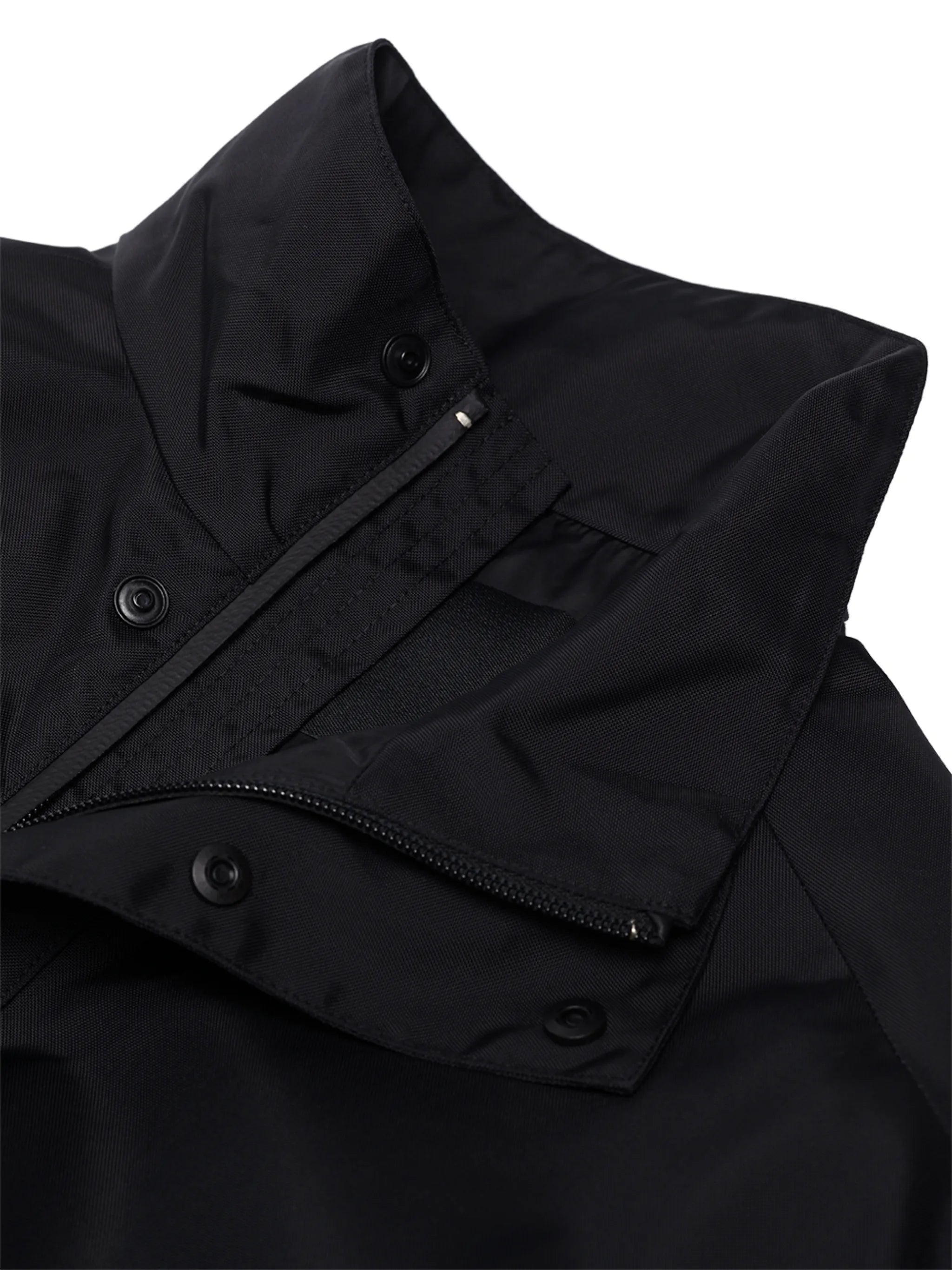 drawstring-waist parka coat