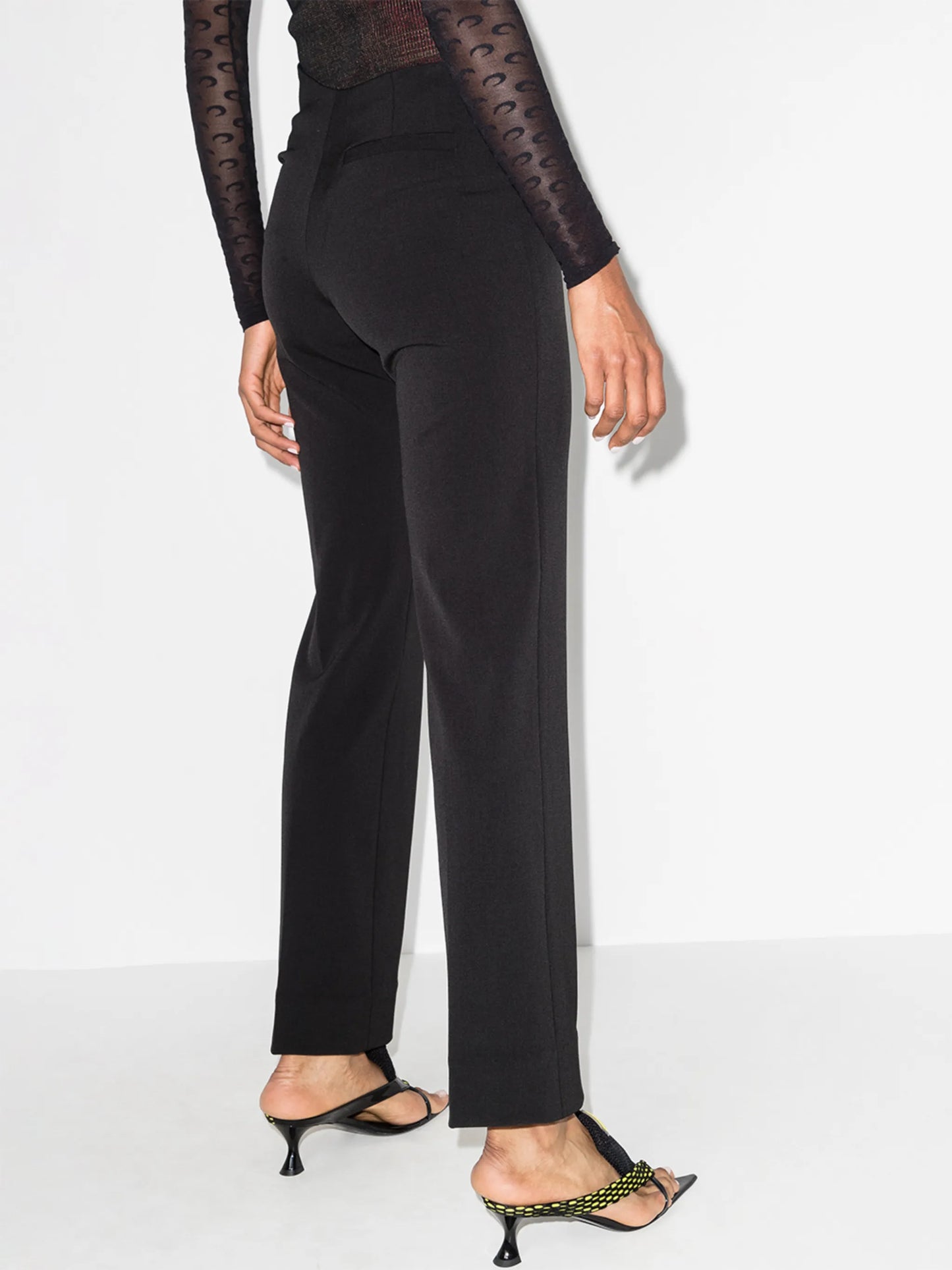 asymmetric-waist tailored trousers