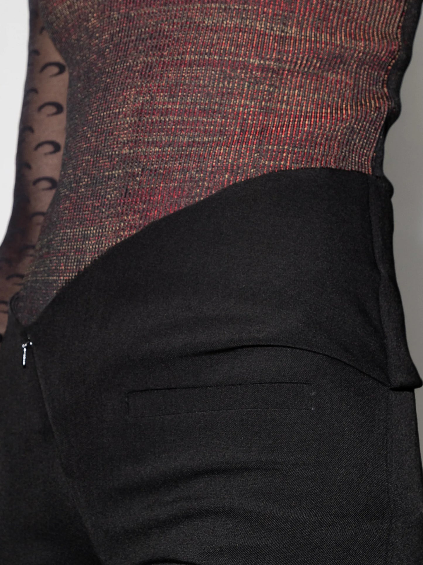 asymmetric-waist tailored trousers