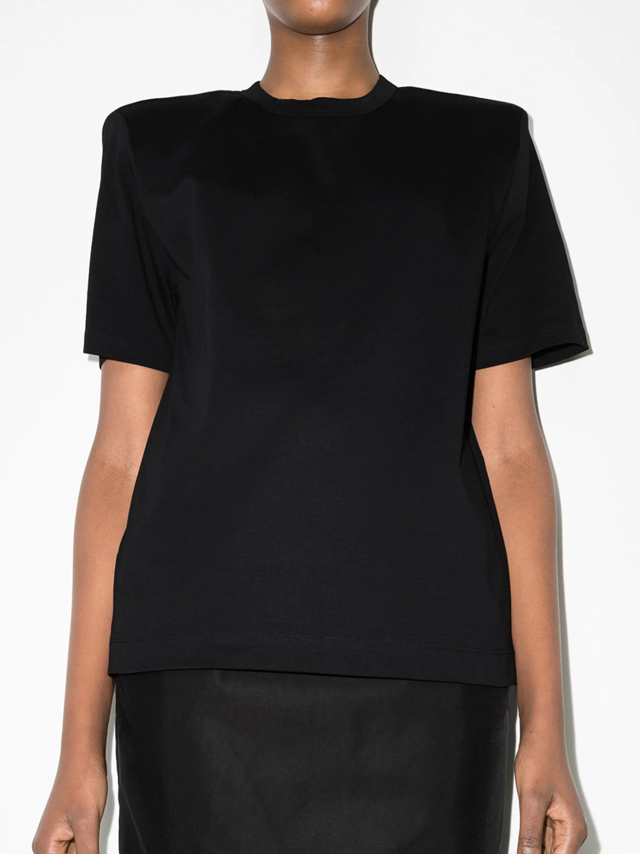 structured-shoulder T-shirt