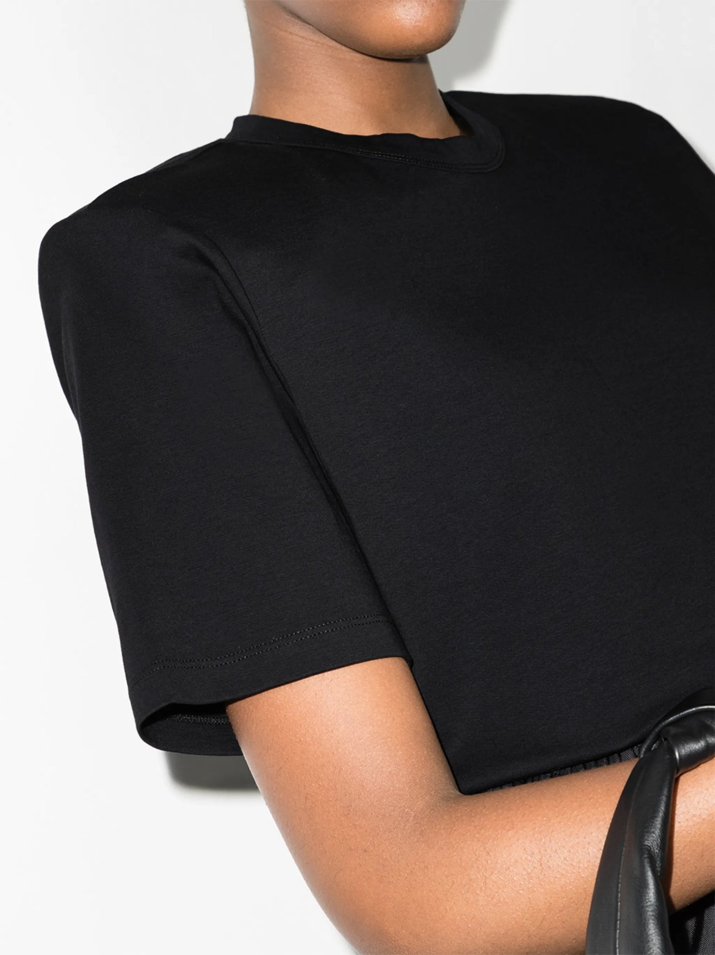 structured-shoulder T-shirt