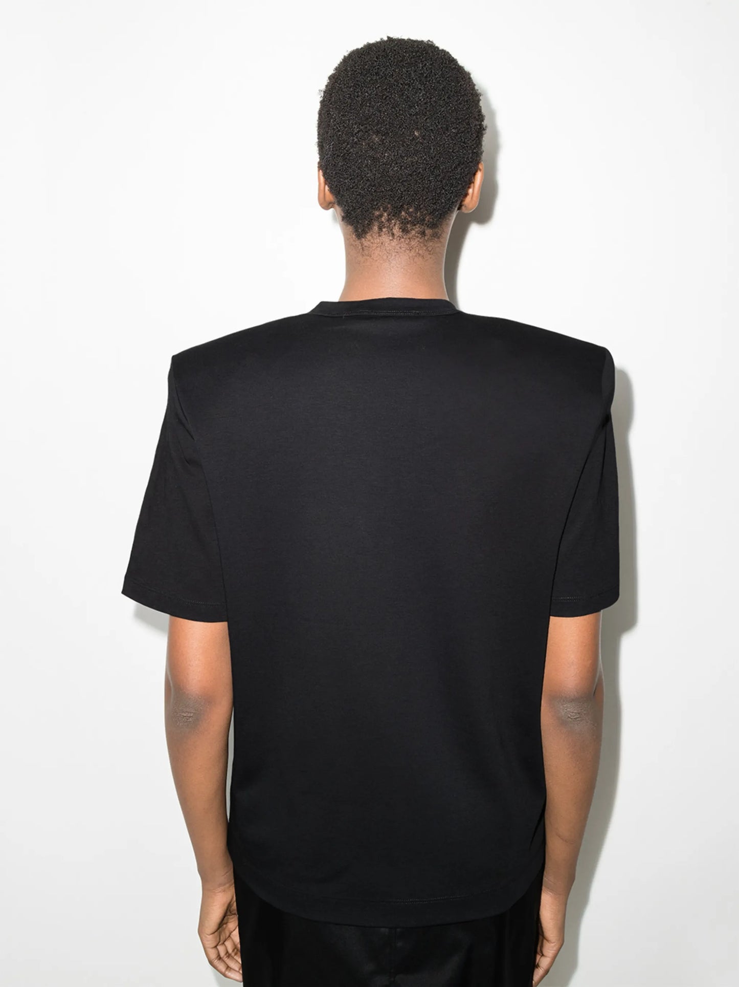 structured-shoulder T-shirt