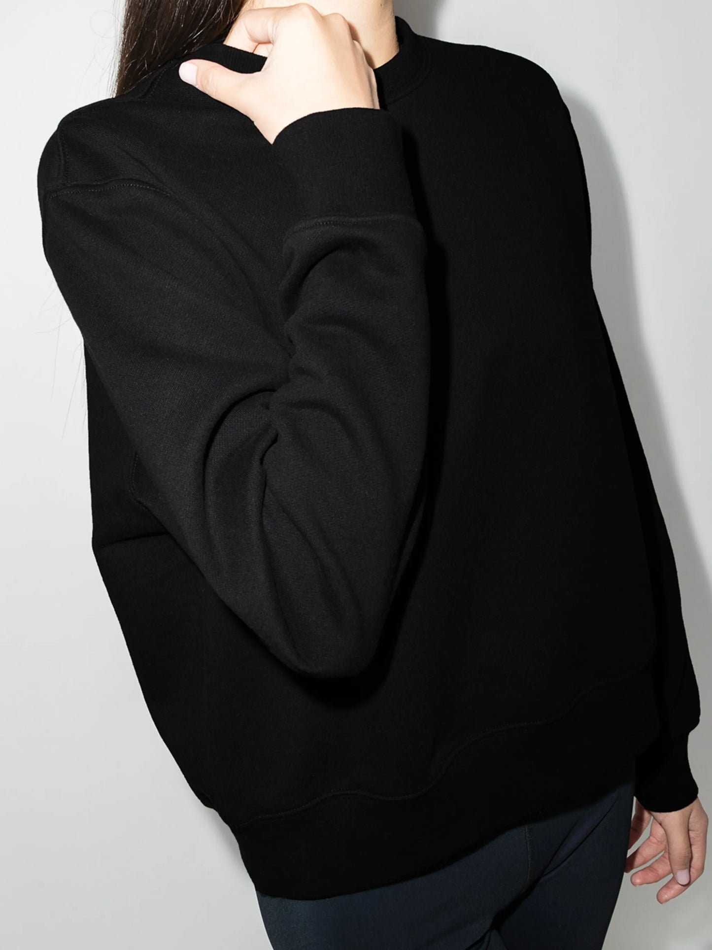 Track crew neck sweatshirt