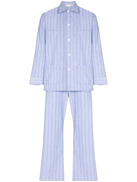 Arran vertical-stripe pajamas