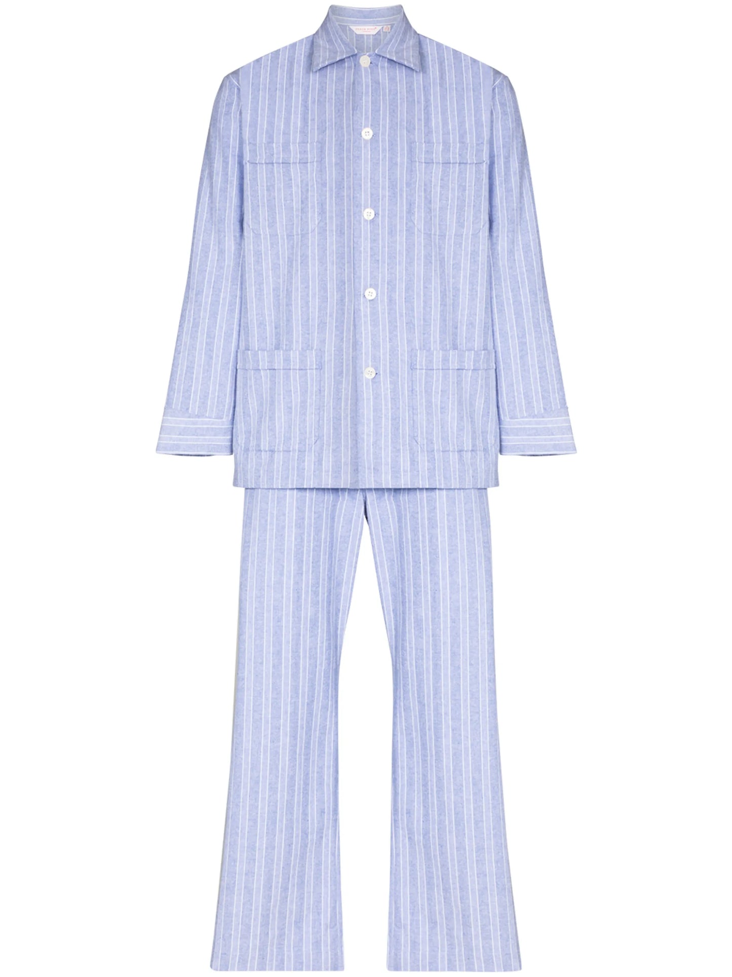 Arran vertical-stripe pajamas