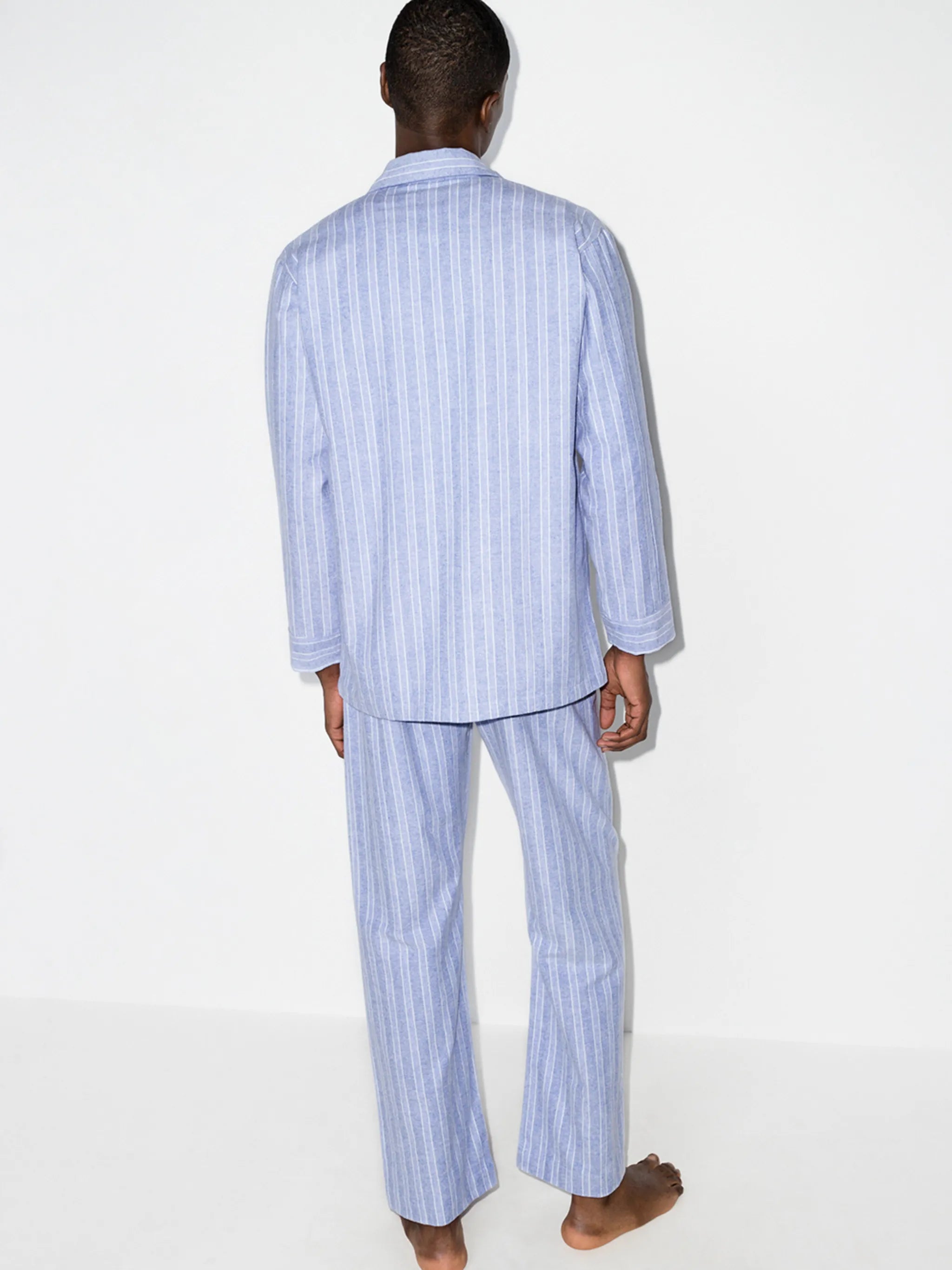 Arran vertical-stripe pajamas