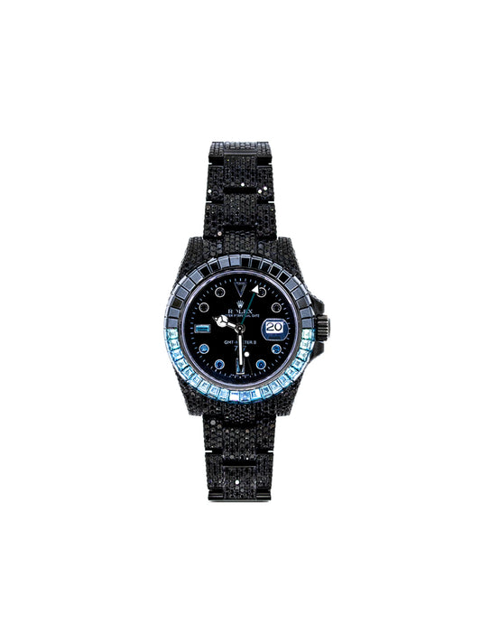 customised Rolex GMT-Master II 50th Anniversary Batman 40mm