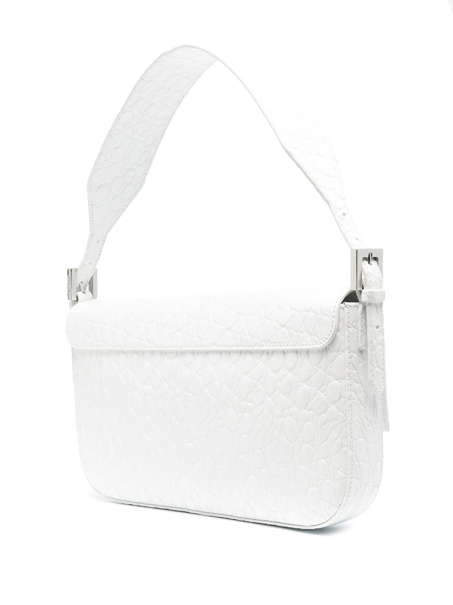 Manu embossed-leather shoulder bag