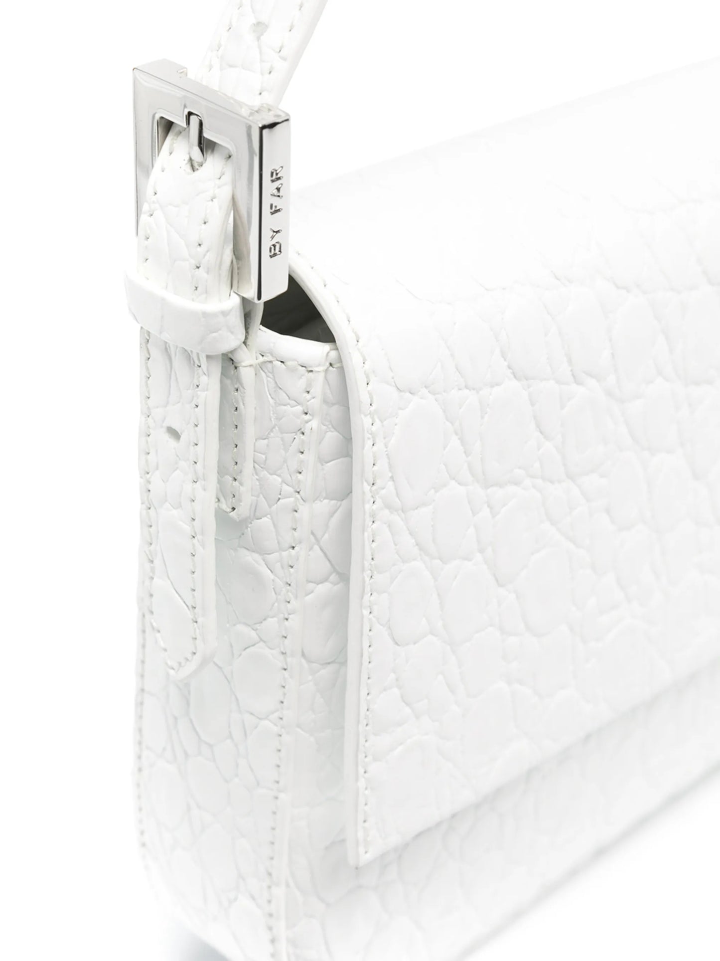 Manu embossed-leather shoulder bag