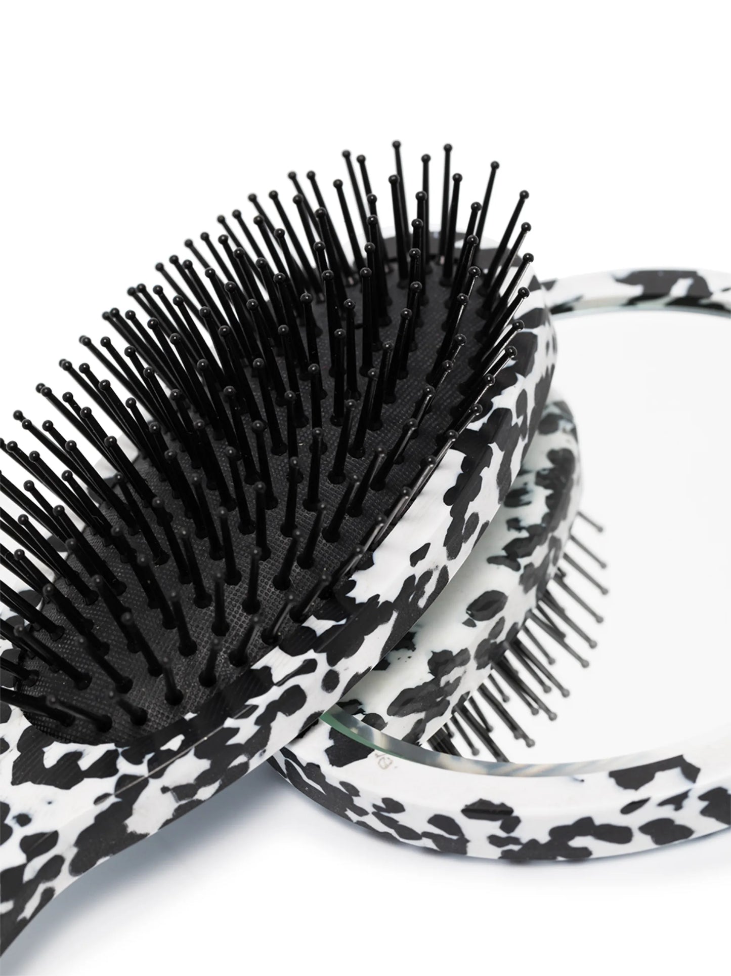 marble-pattern grooming set (set of two)