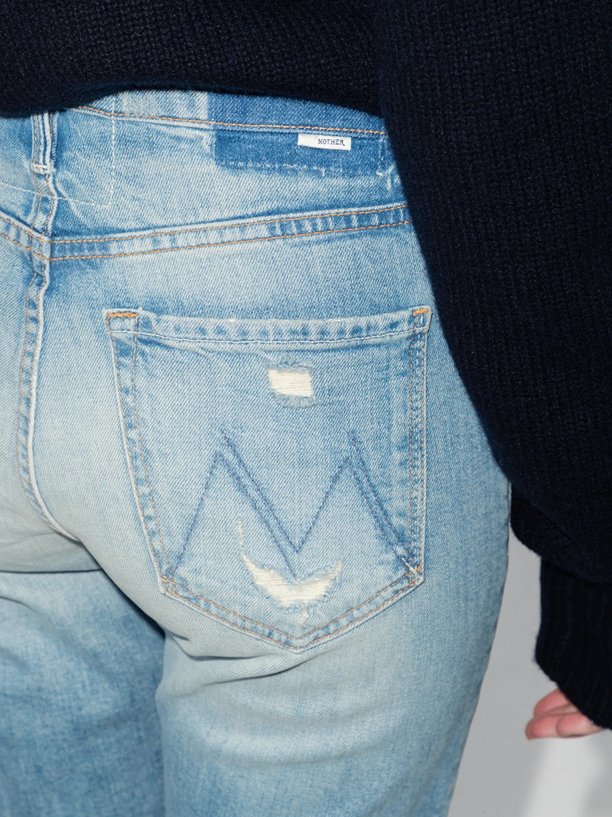 The Tomcat ripped cropped jeans