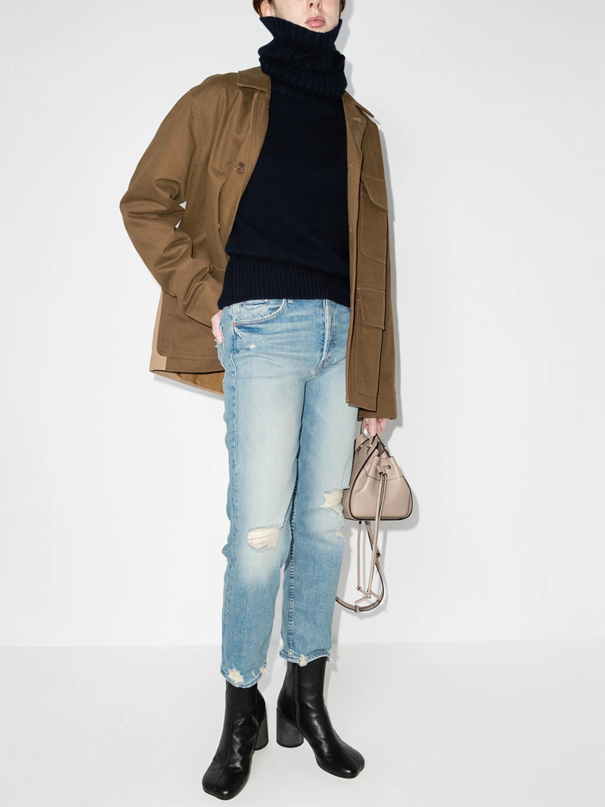 The Tomcat ripped cropped jeans