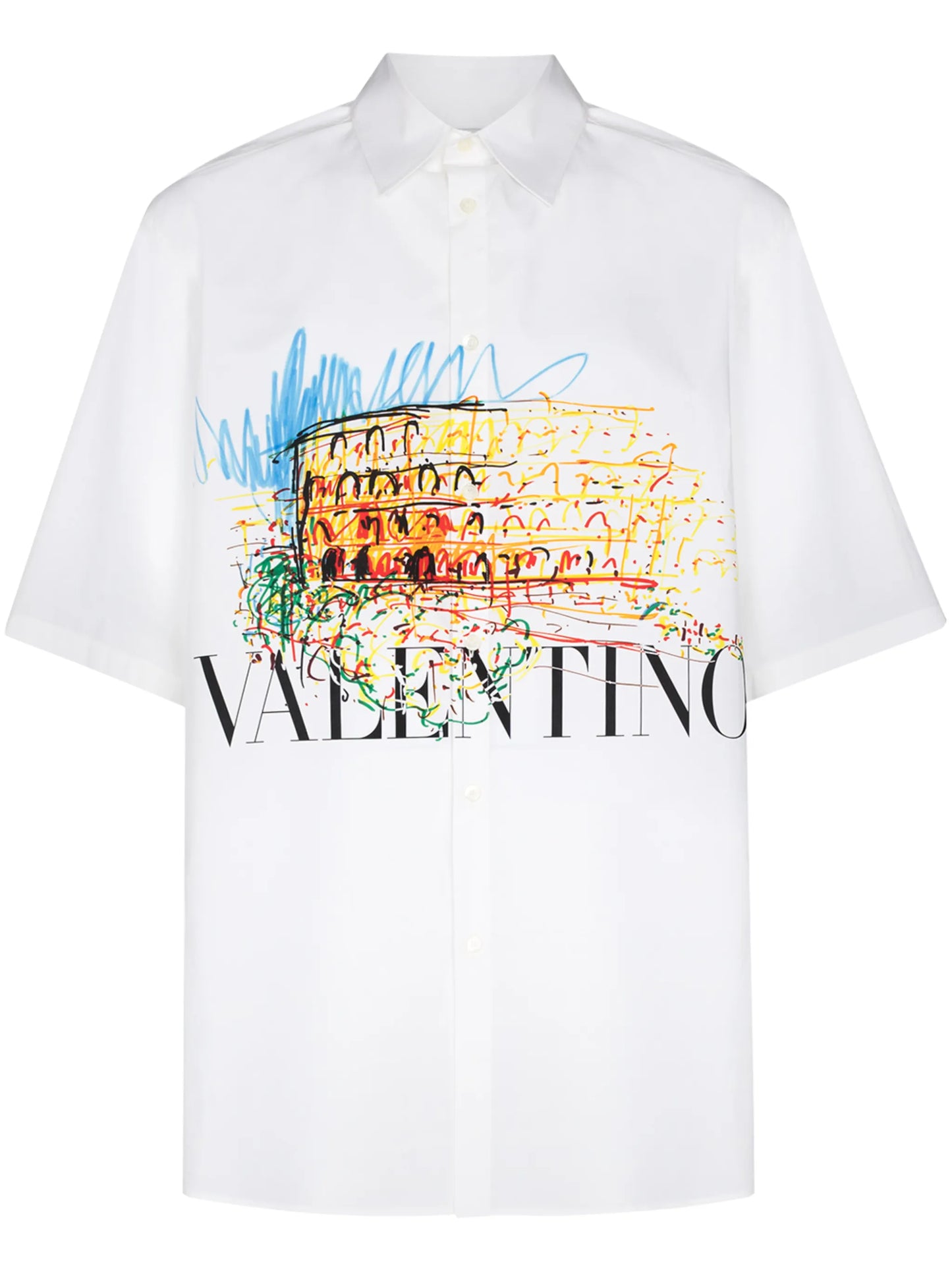 Roman Sketches print shirt