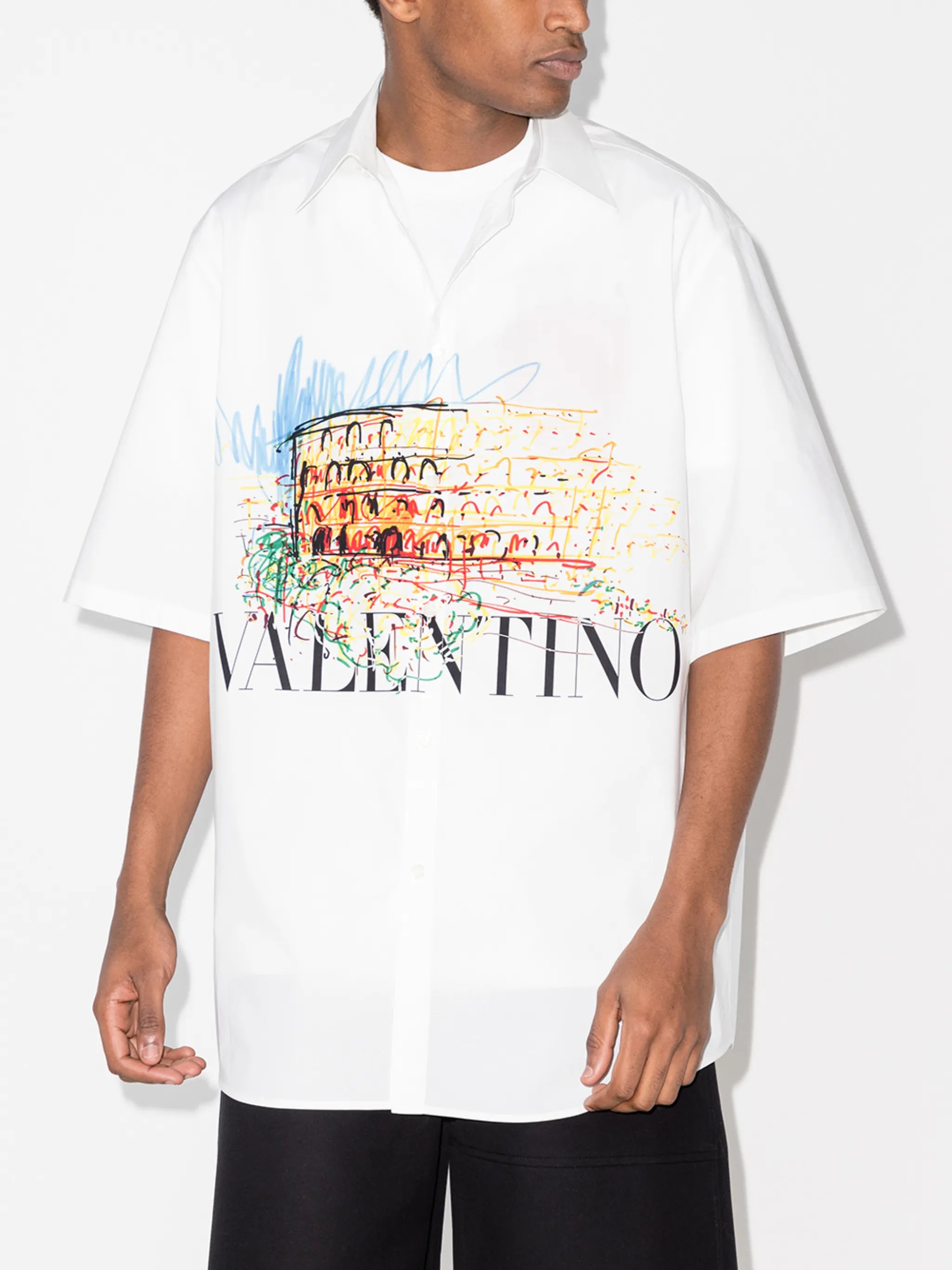 Roman Sketches print shirt