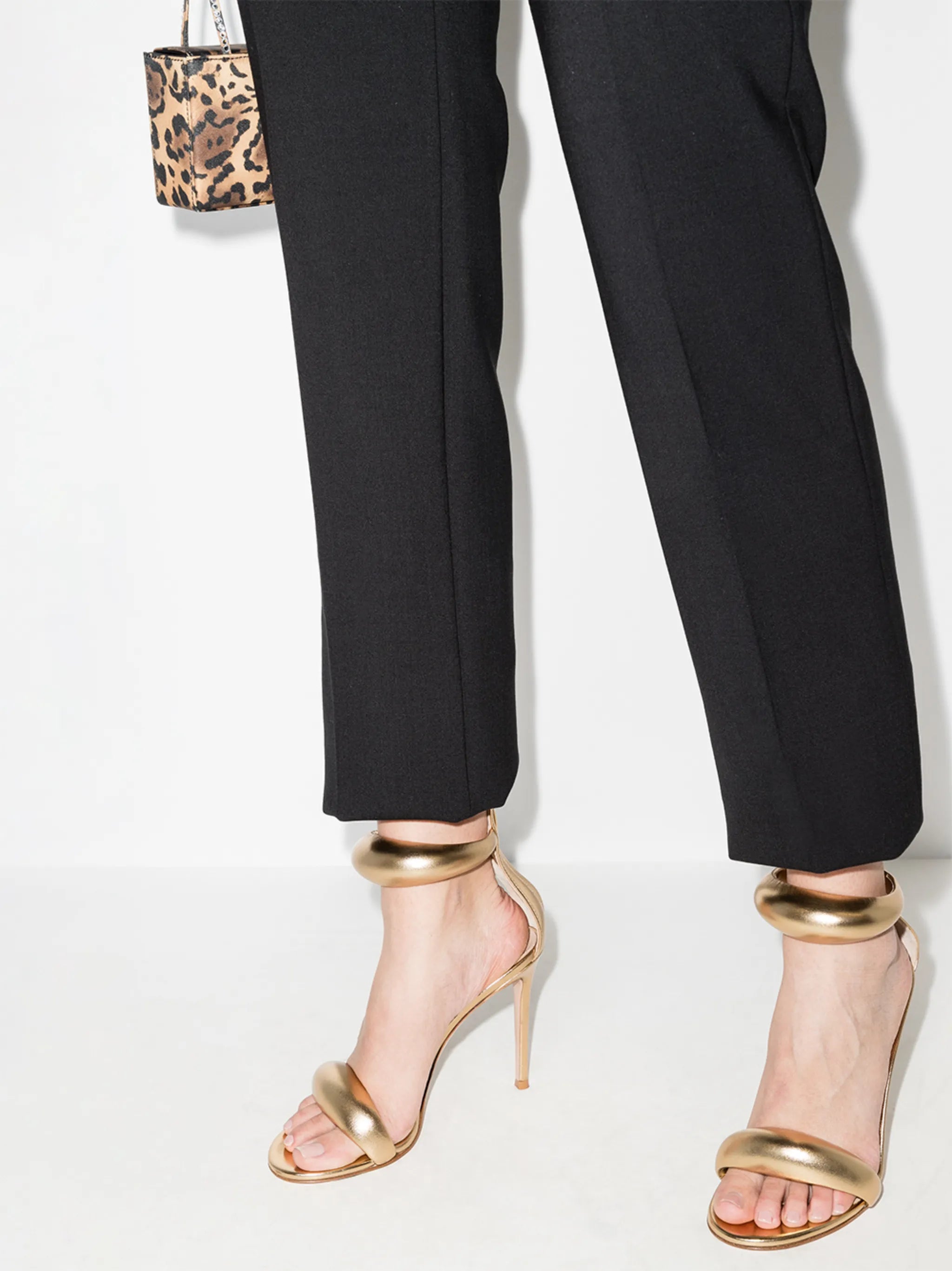 105mm Bijoux leather sandals