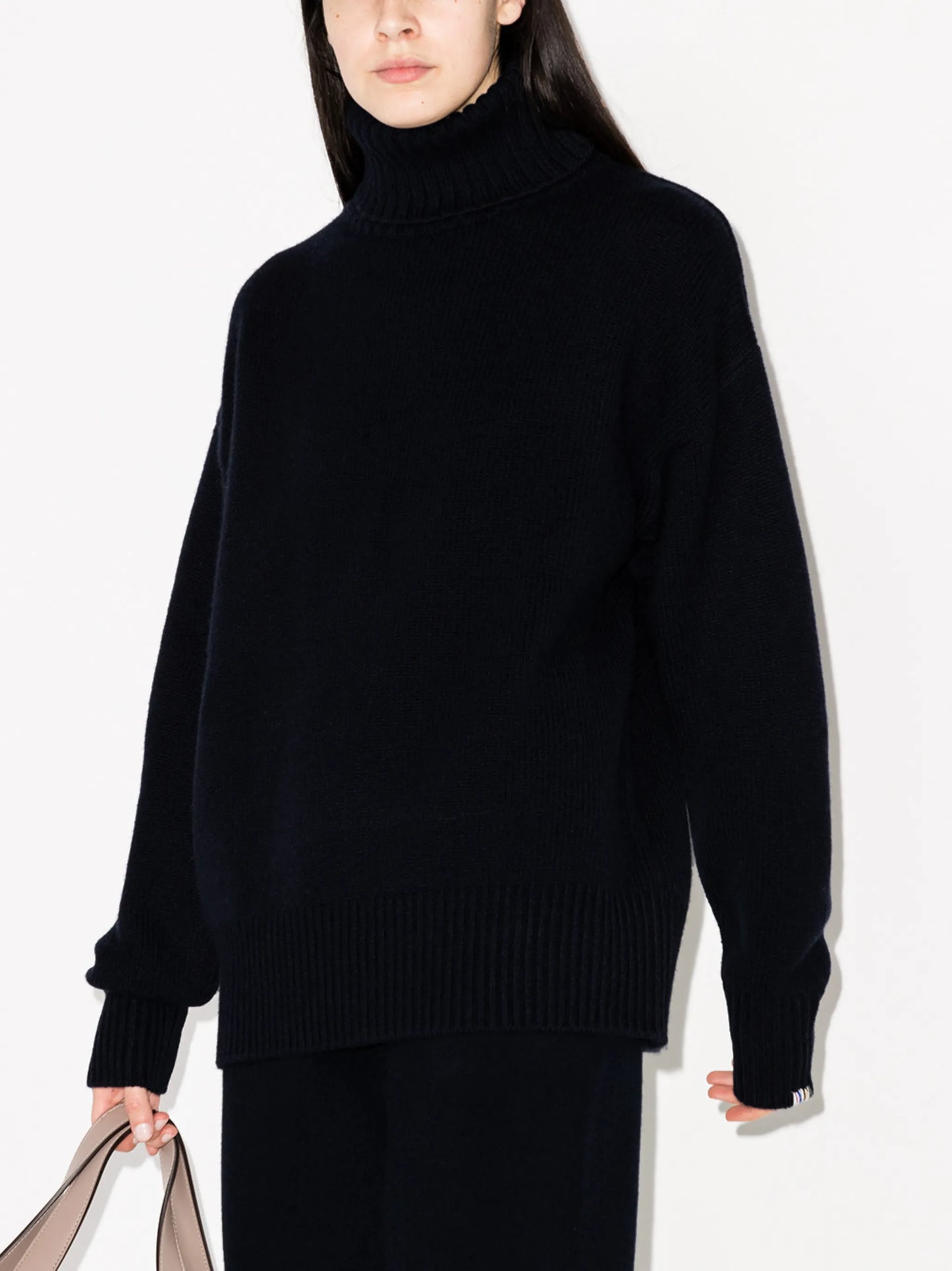 roll-neck oversized jumper
