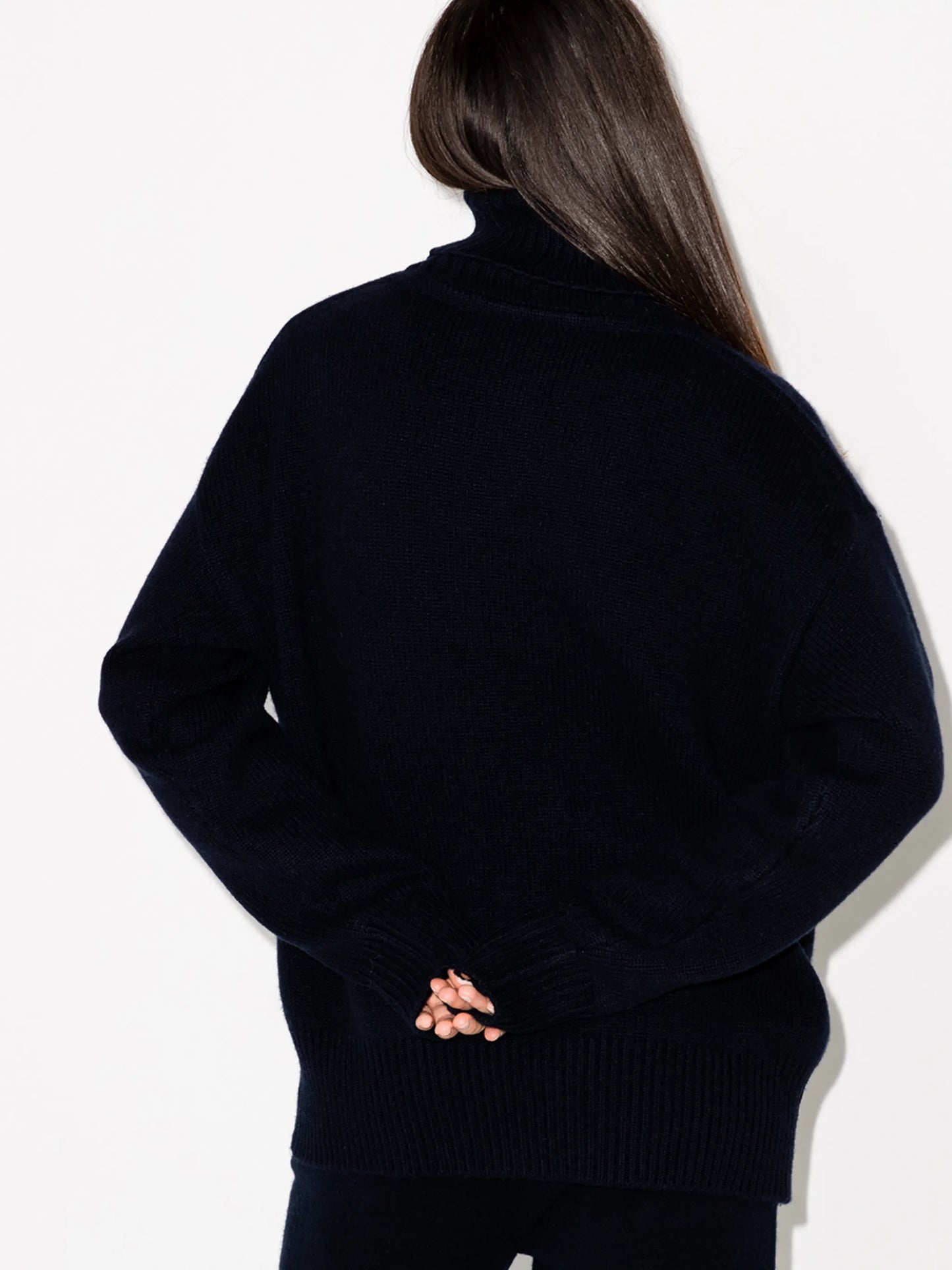 roll-neck oversized jumper