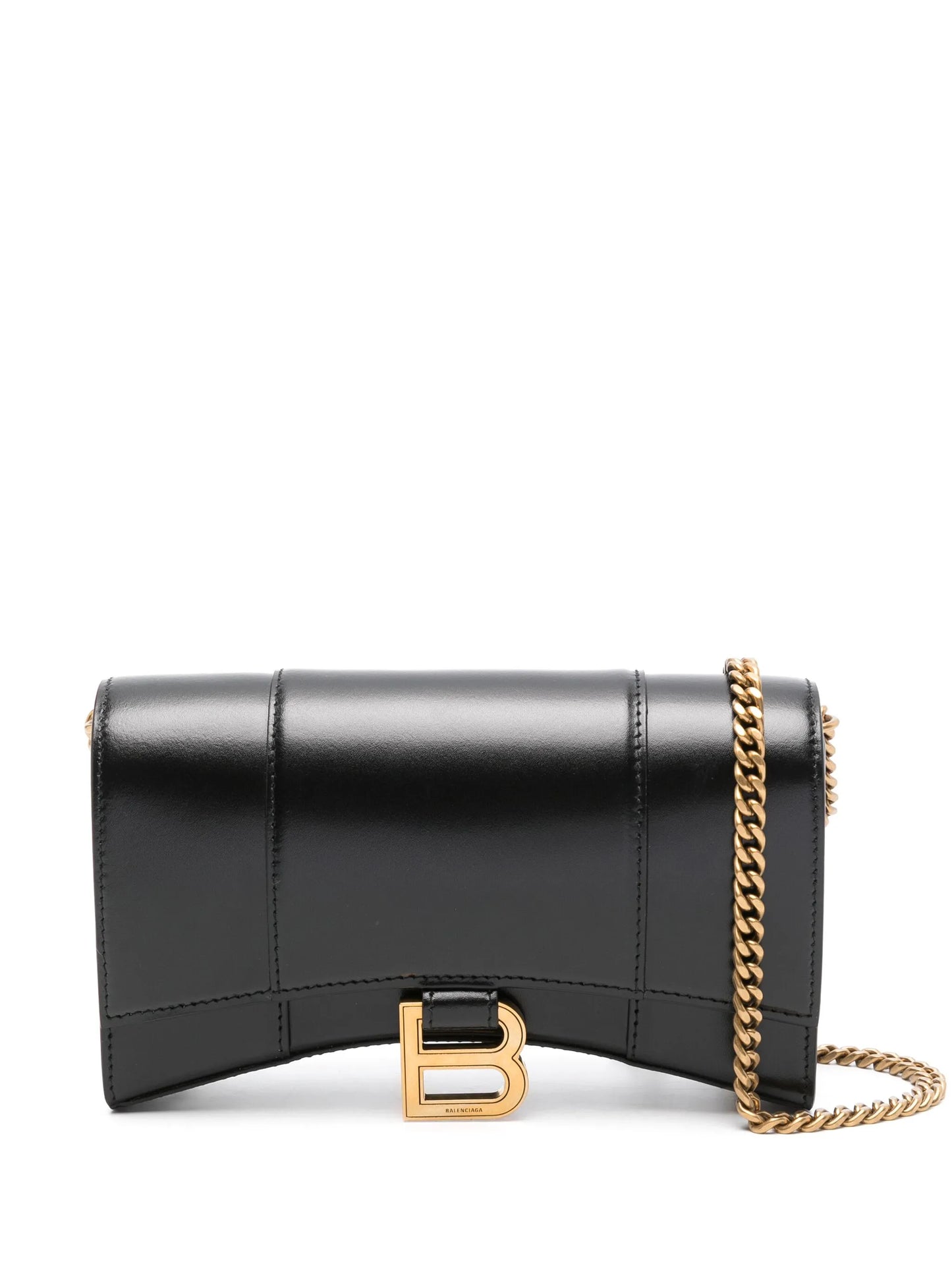 Hourglass leather wallet-on-chain