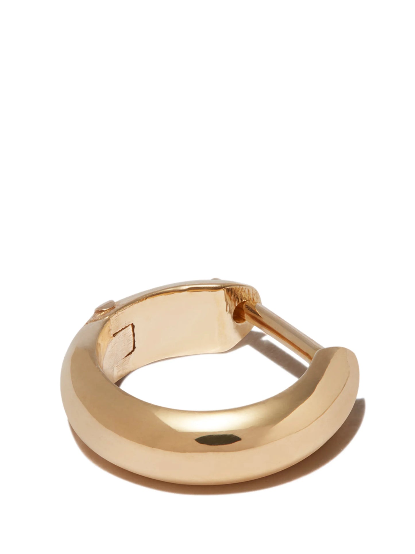 18kt yellow gold hoop earring