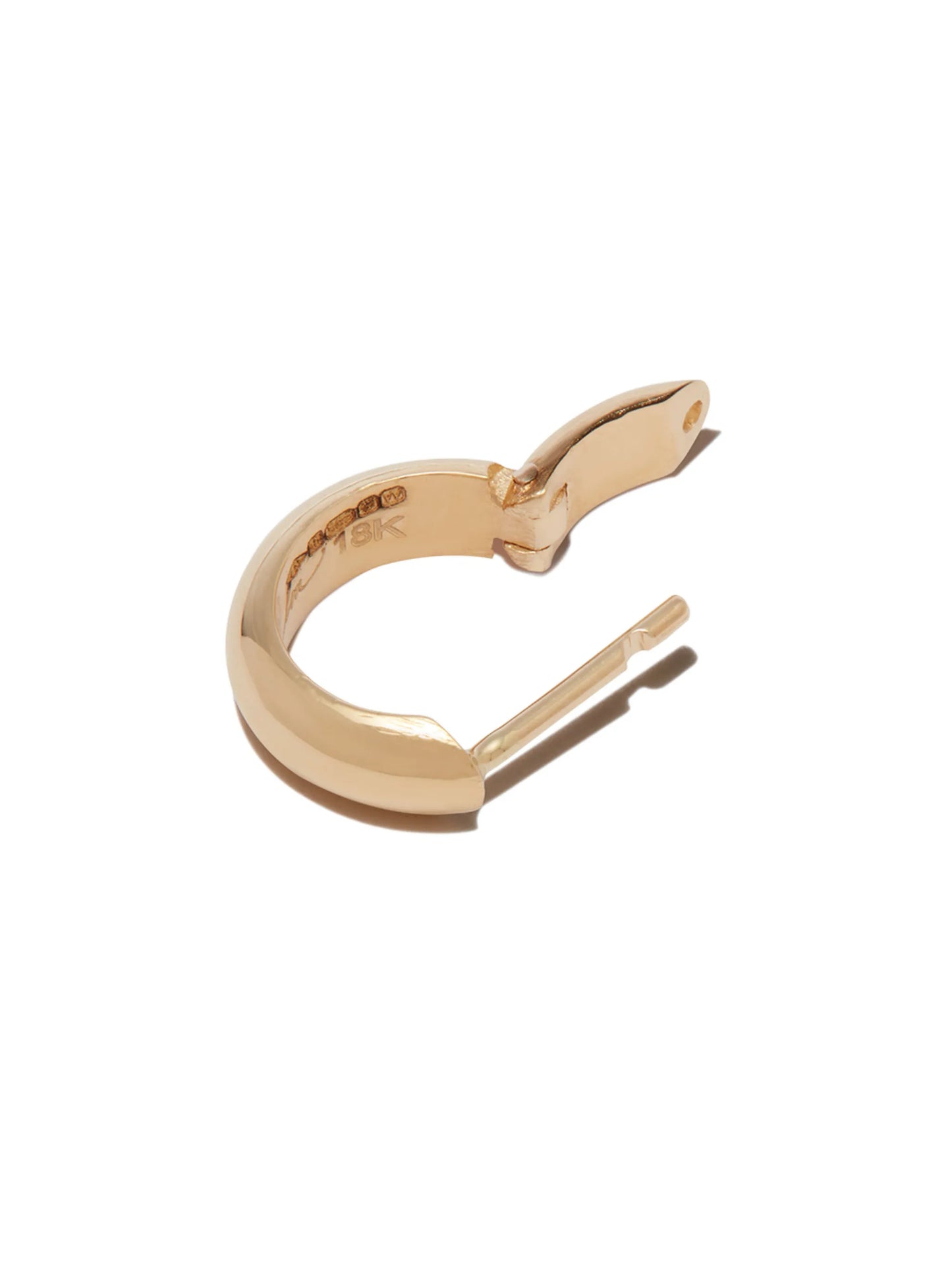 18kt yellow gold hoop earring