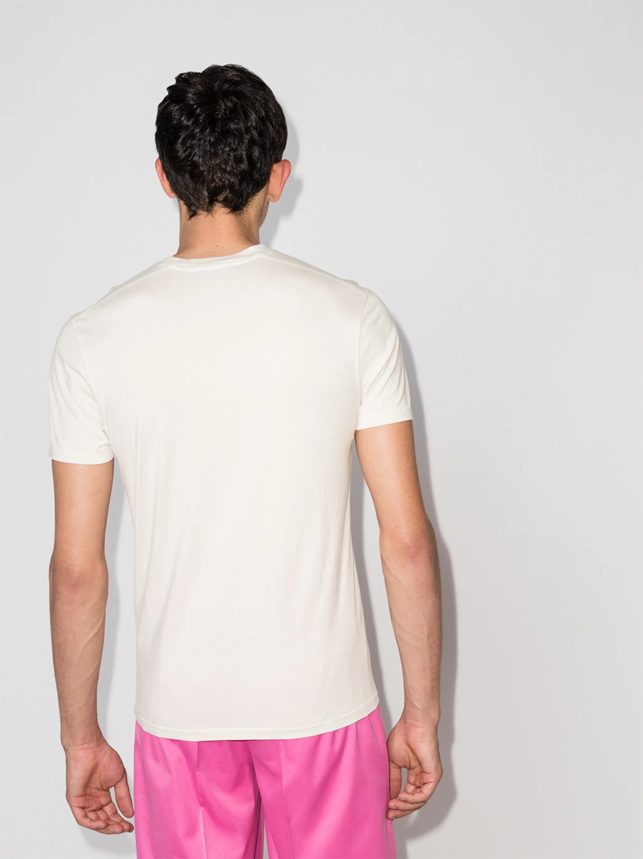 logo-embroidered crew neck T-shirt