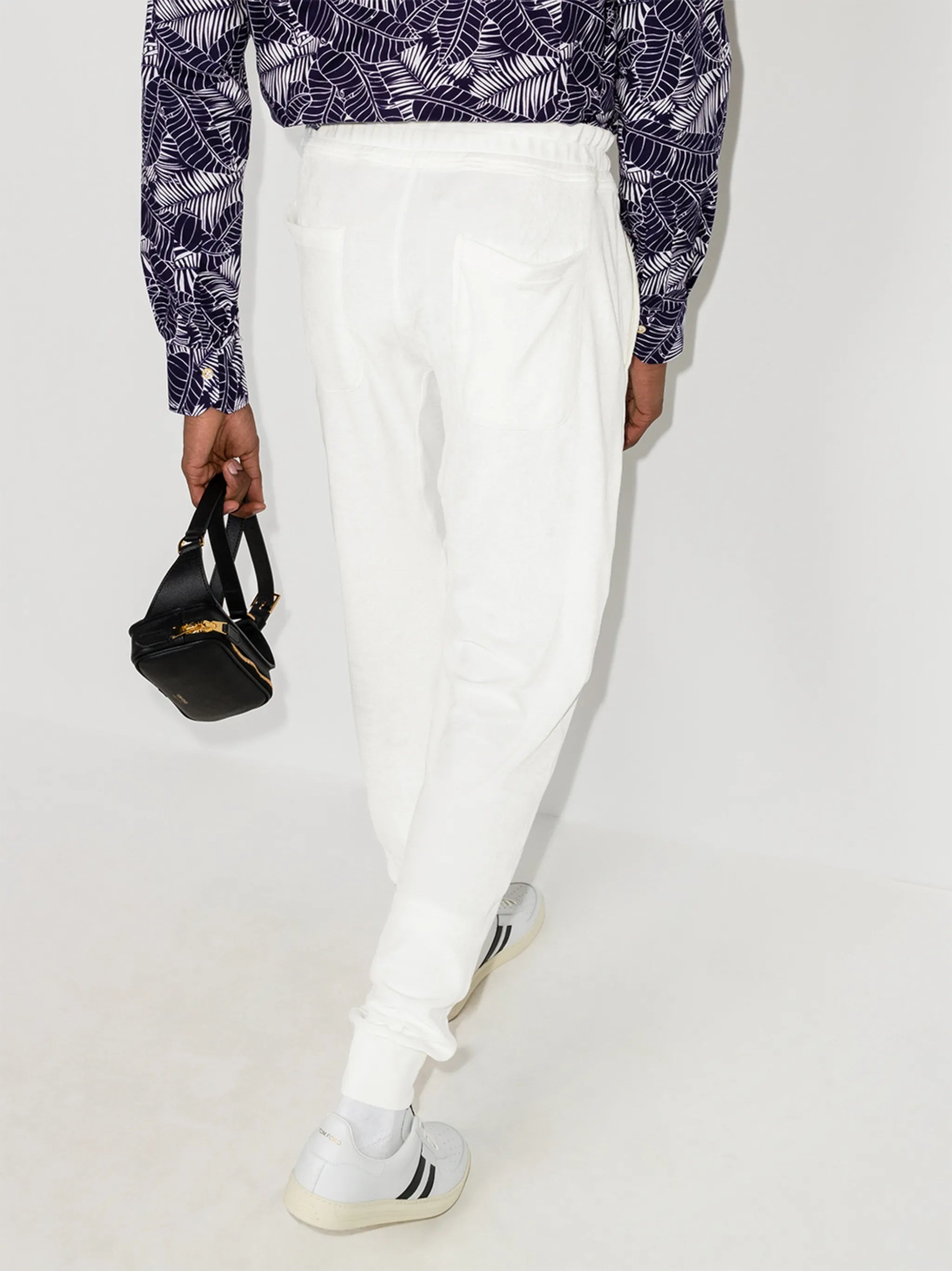 Fluid velour track pants