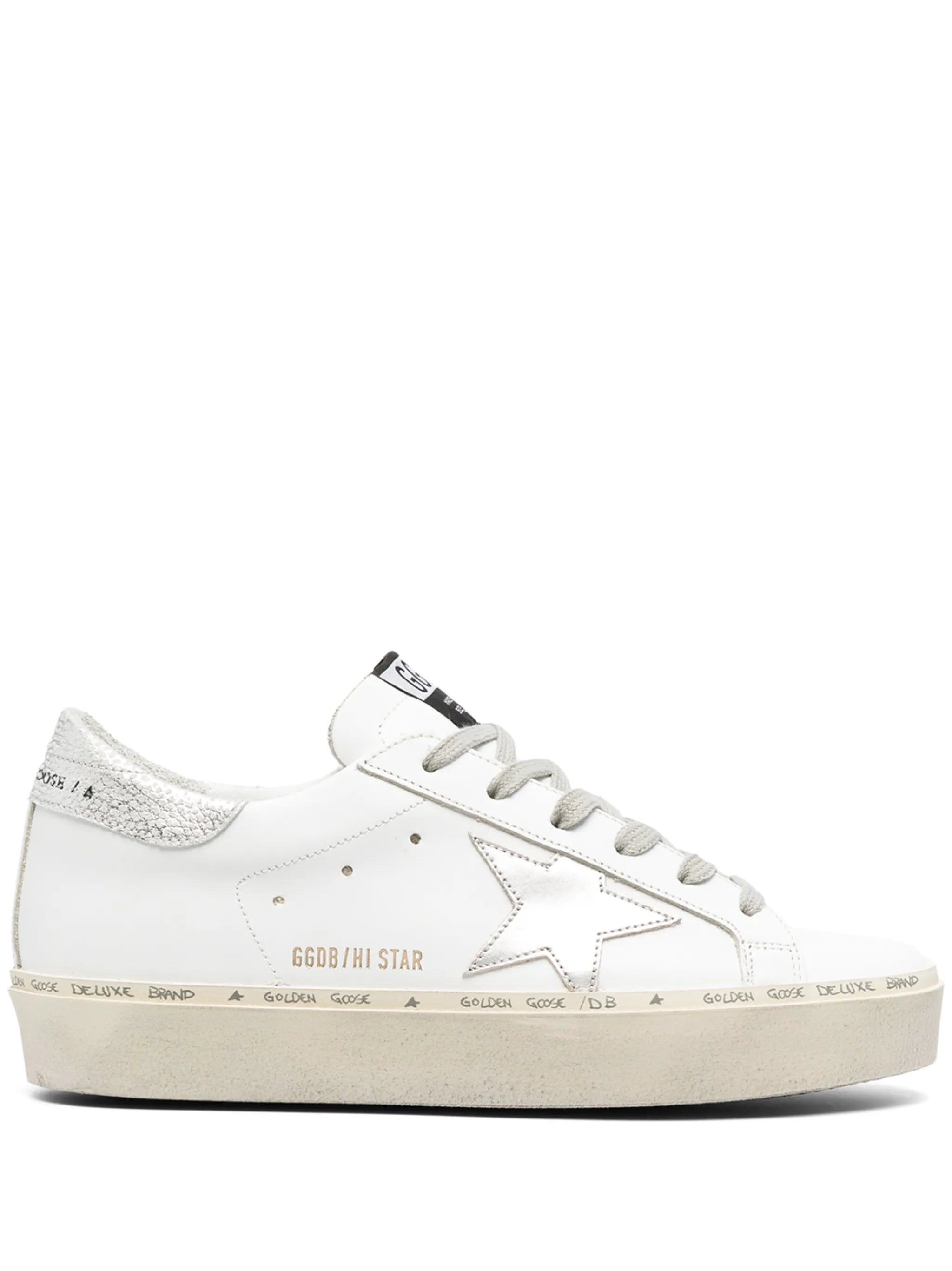 Hi Star trainers with star and metallic silver heel