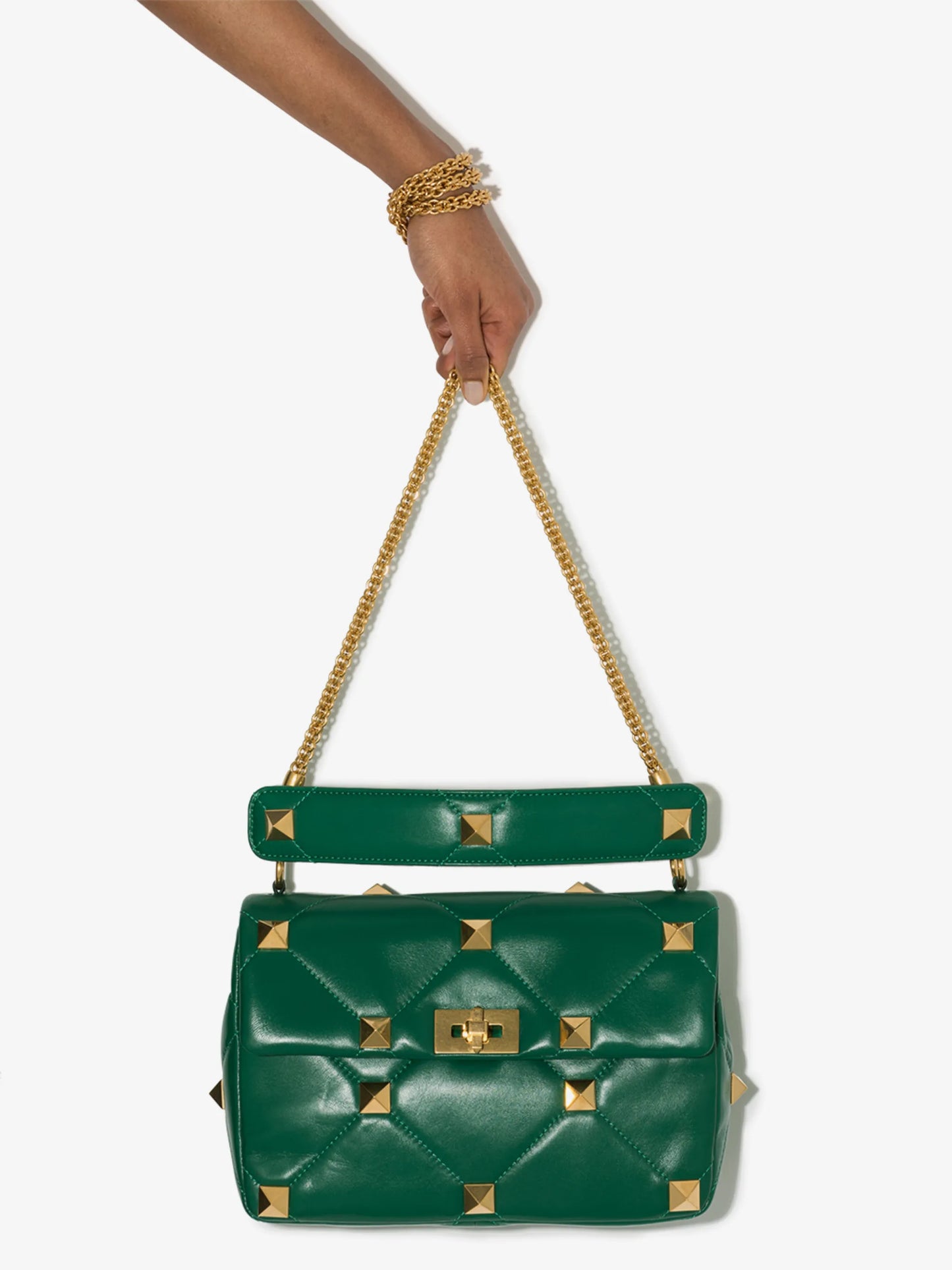 Roman Stud clutch bag