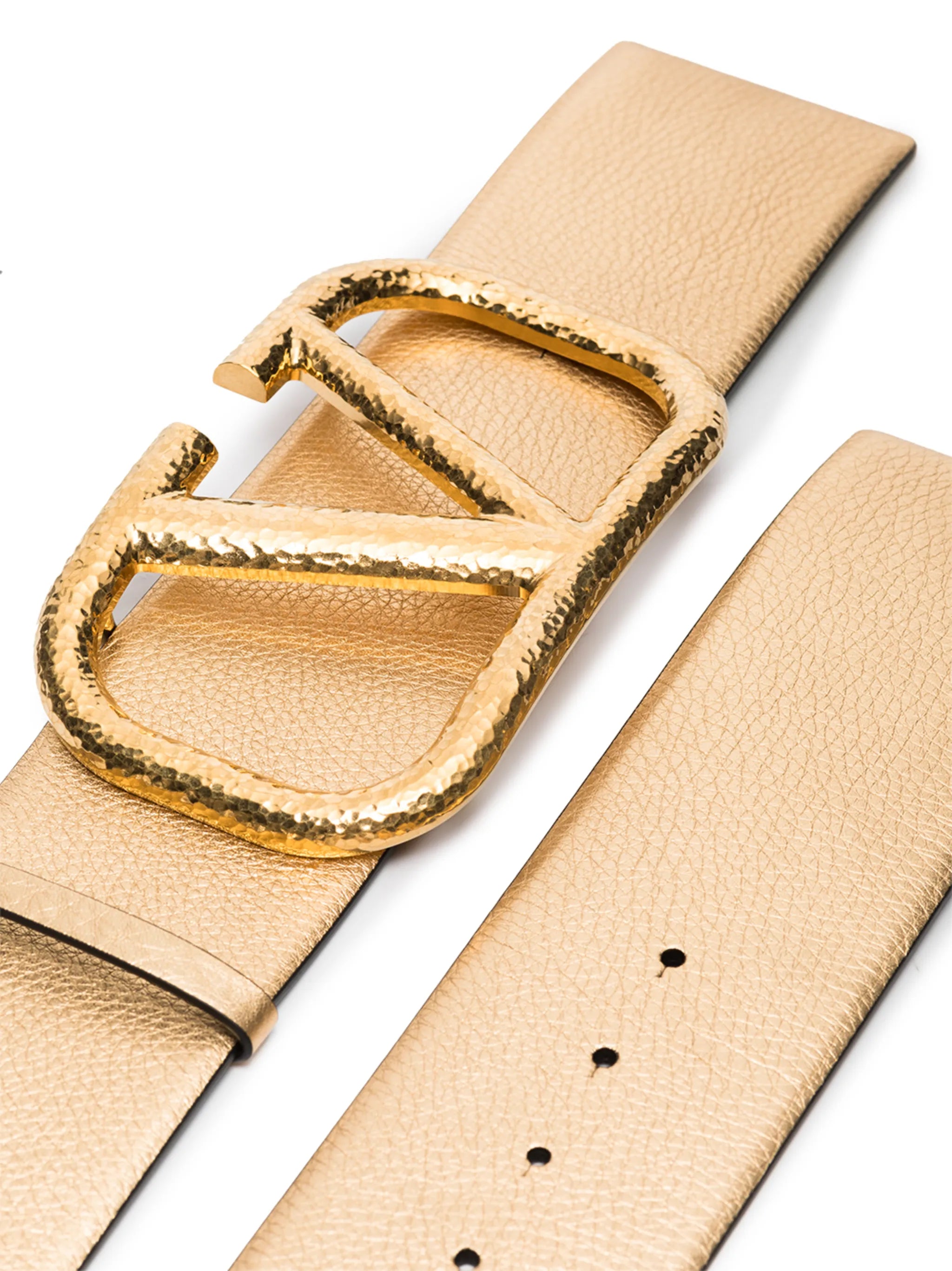 VLOGO buckle leather belt