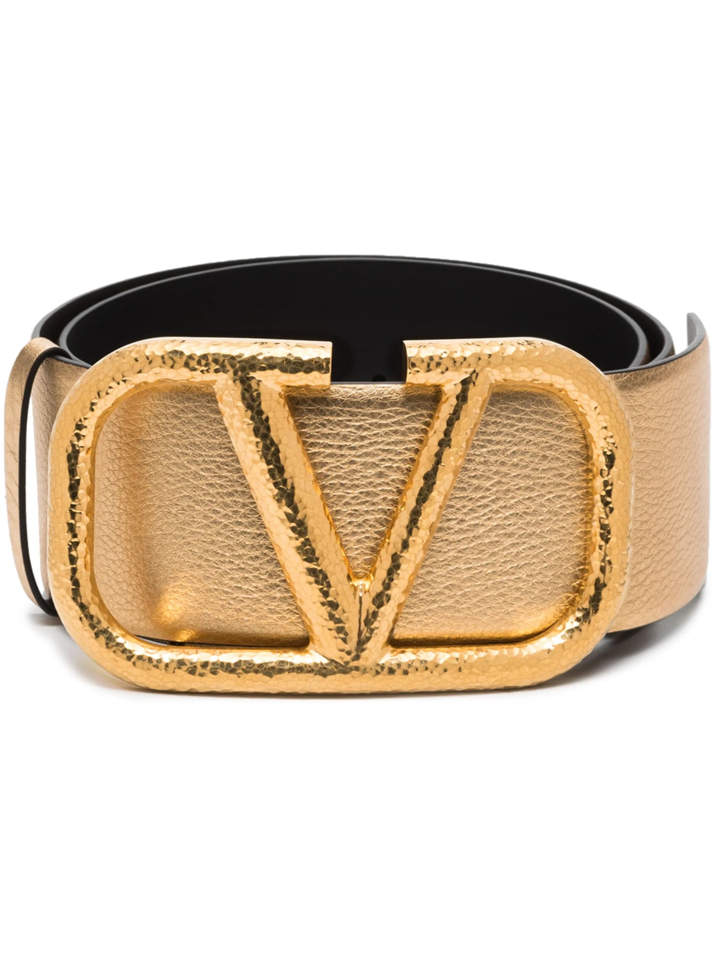 VLOGO buckle leather belt
