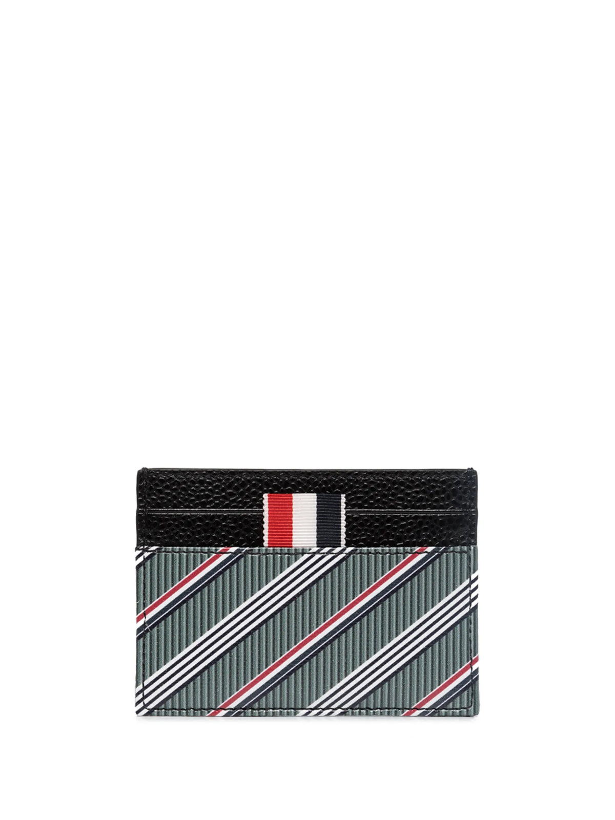 RWB stripe leather cardholder