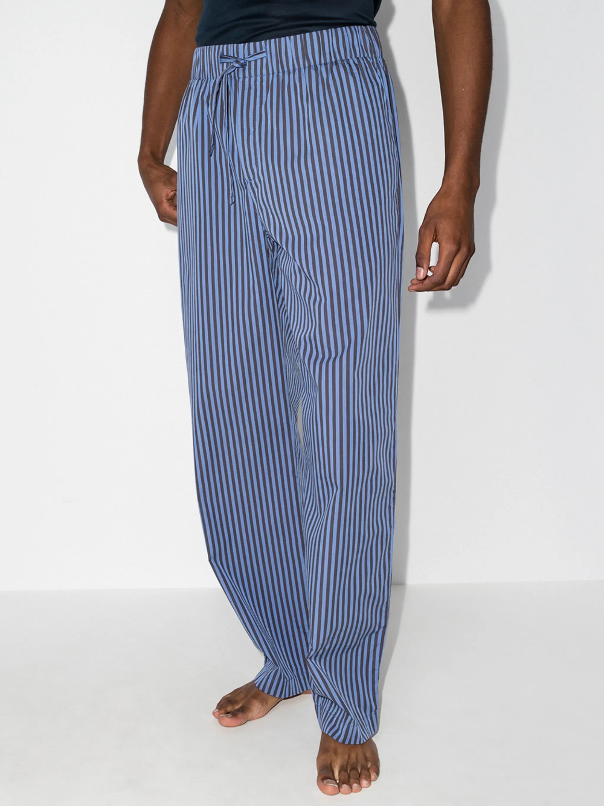 Verneuil stripe-pattern pajama bottoms