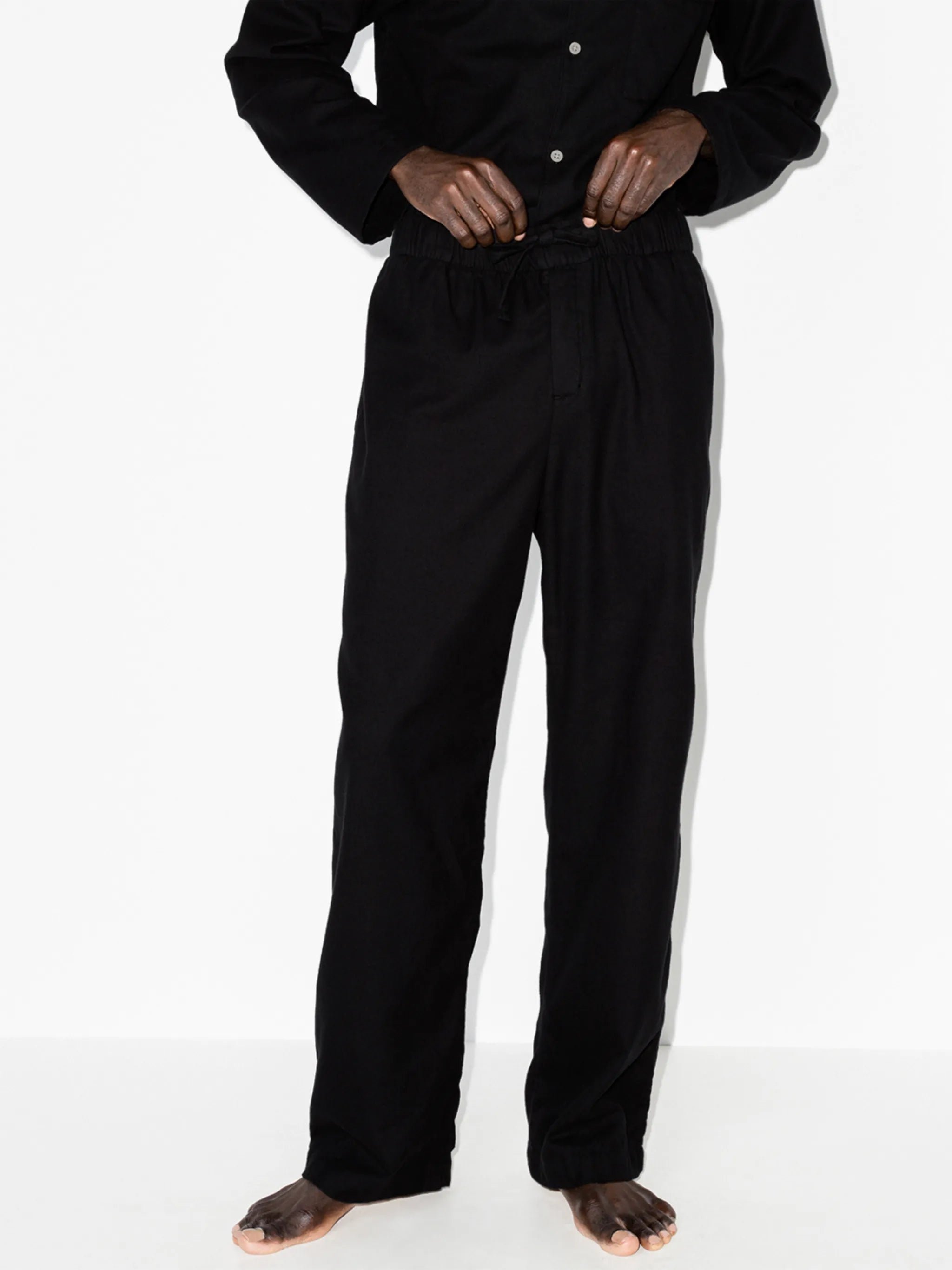 straight-leg pajama bottoms