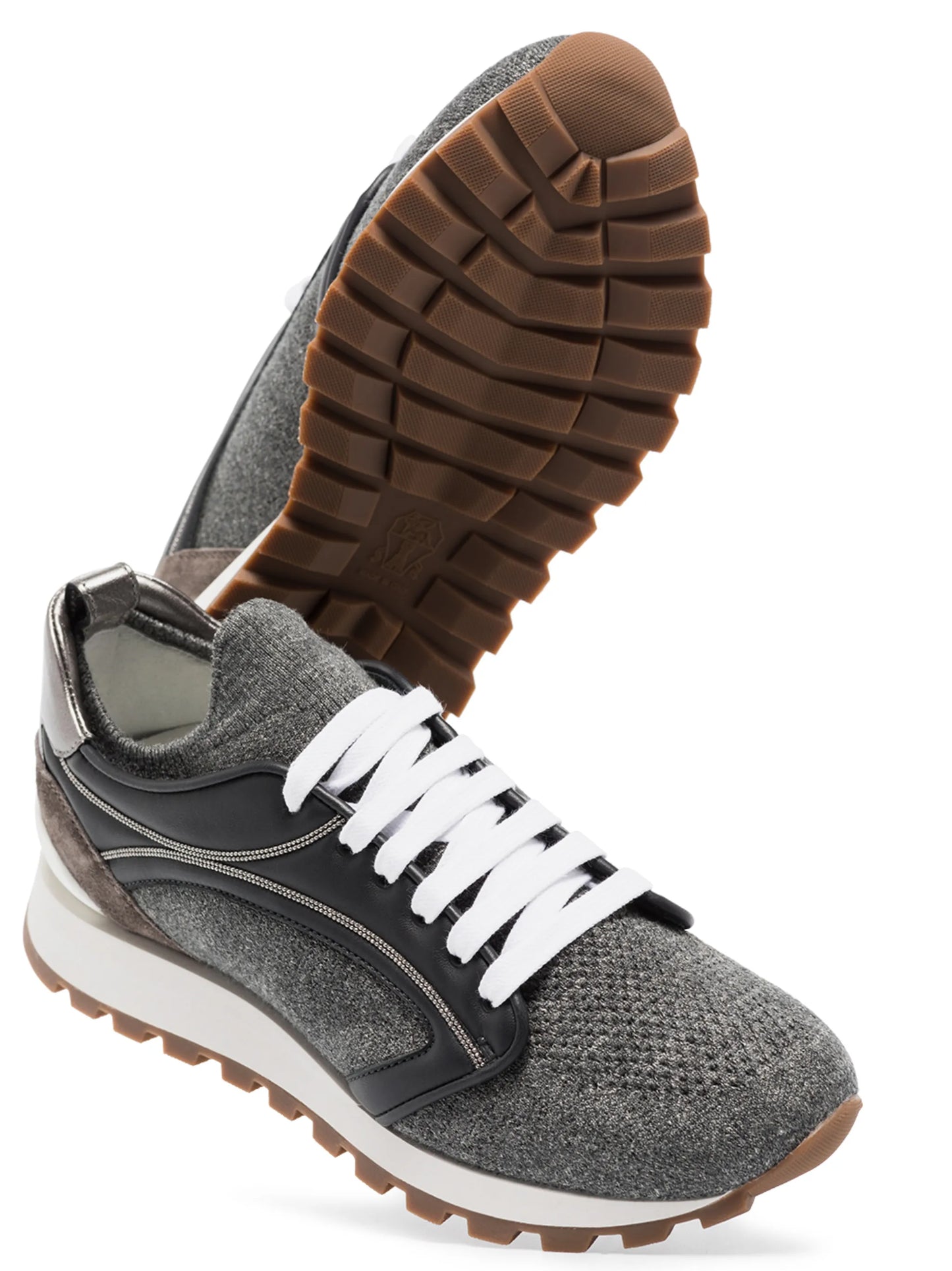 knitted low-top sneakers