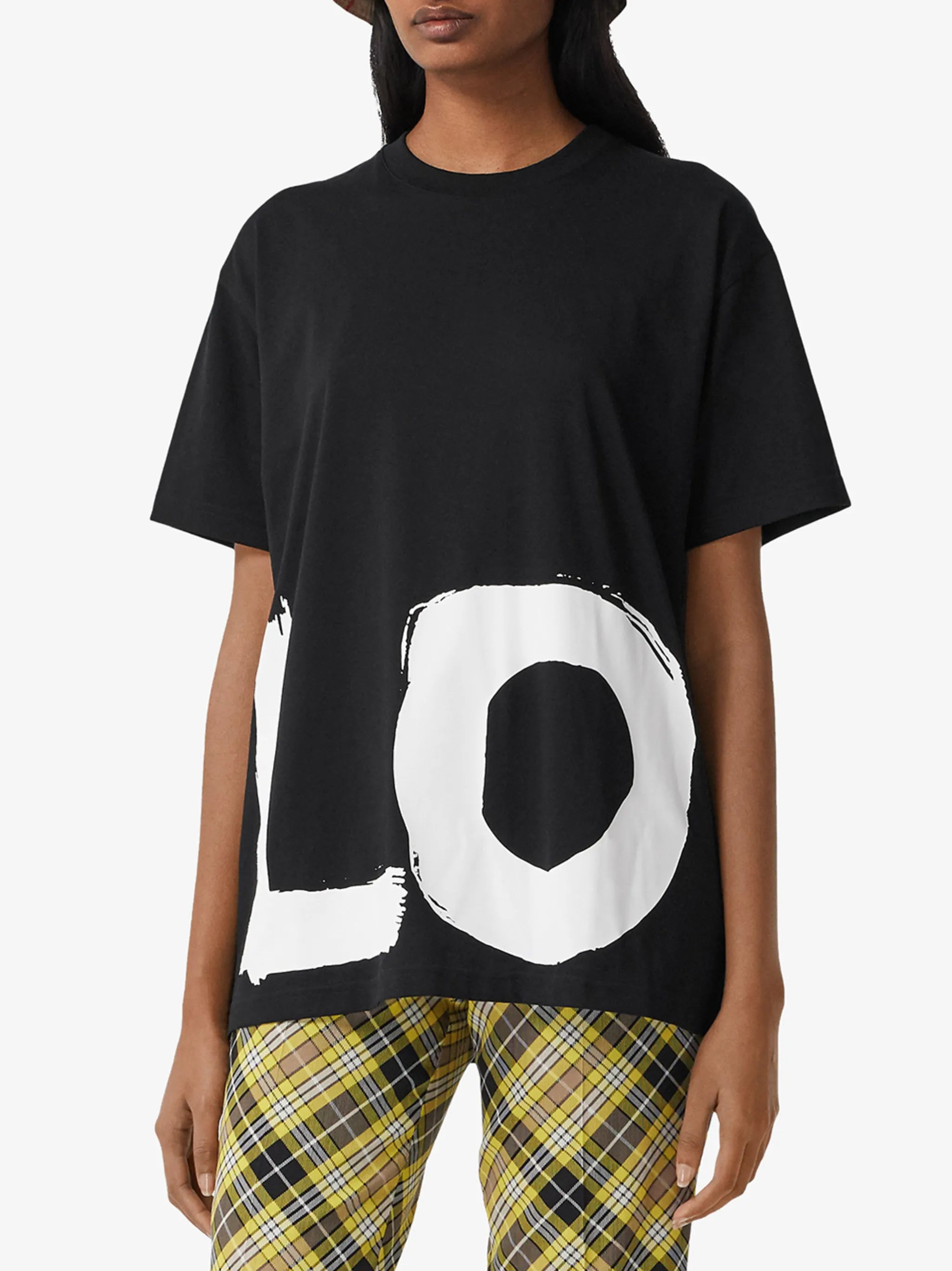 love print oversized T-shirt