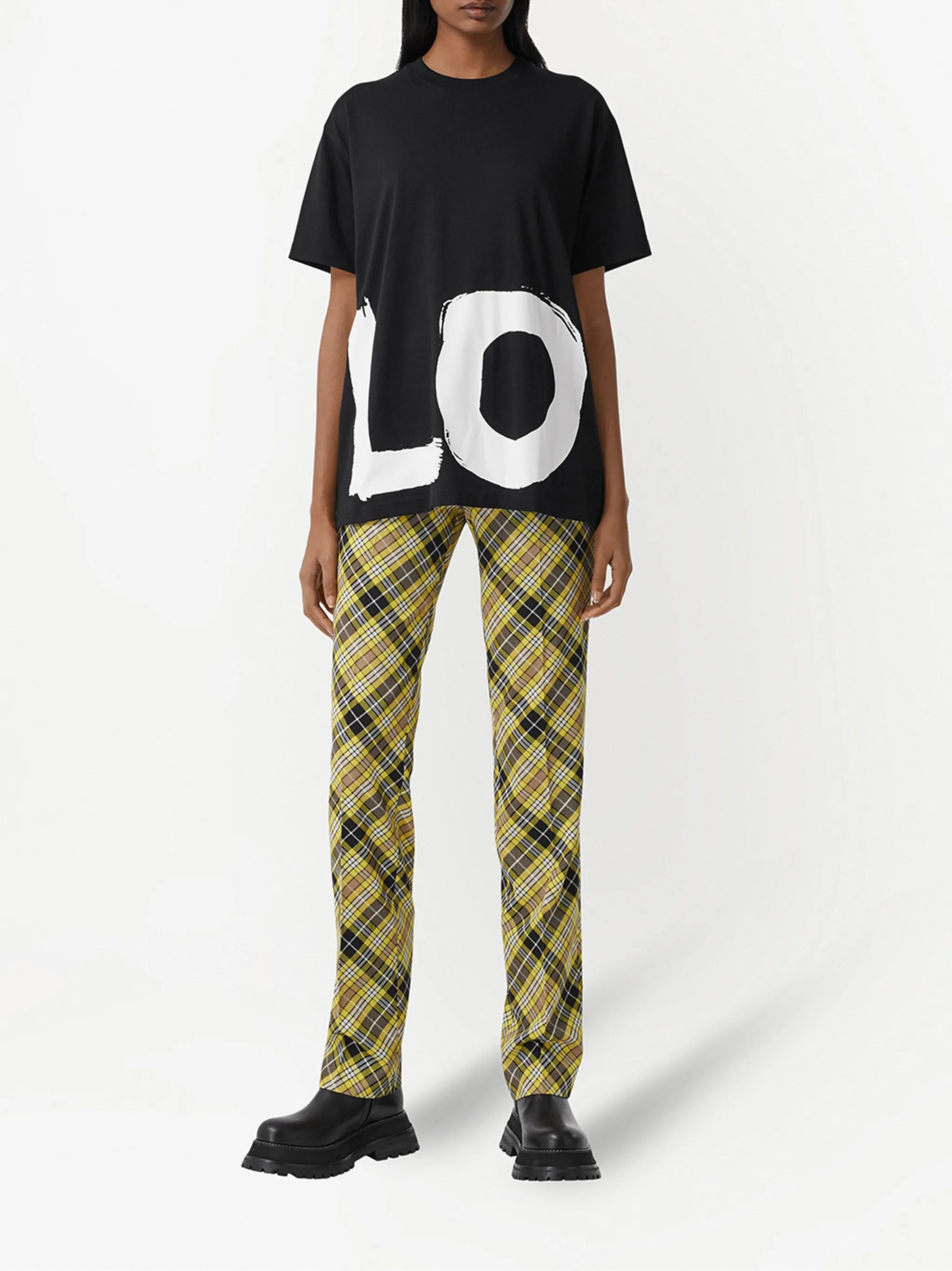 love print oversized T-shirt