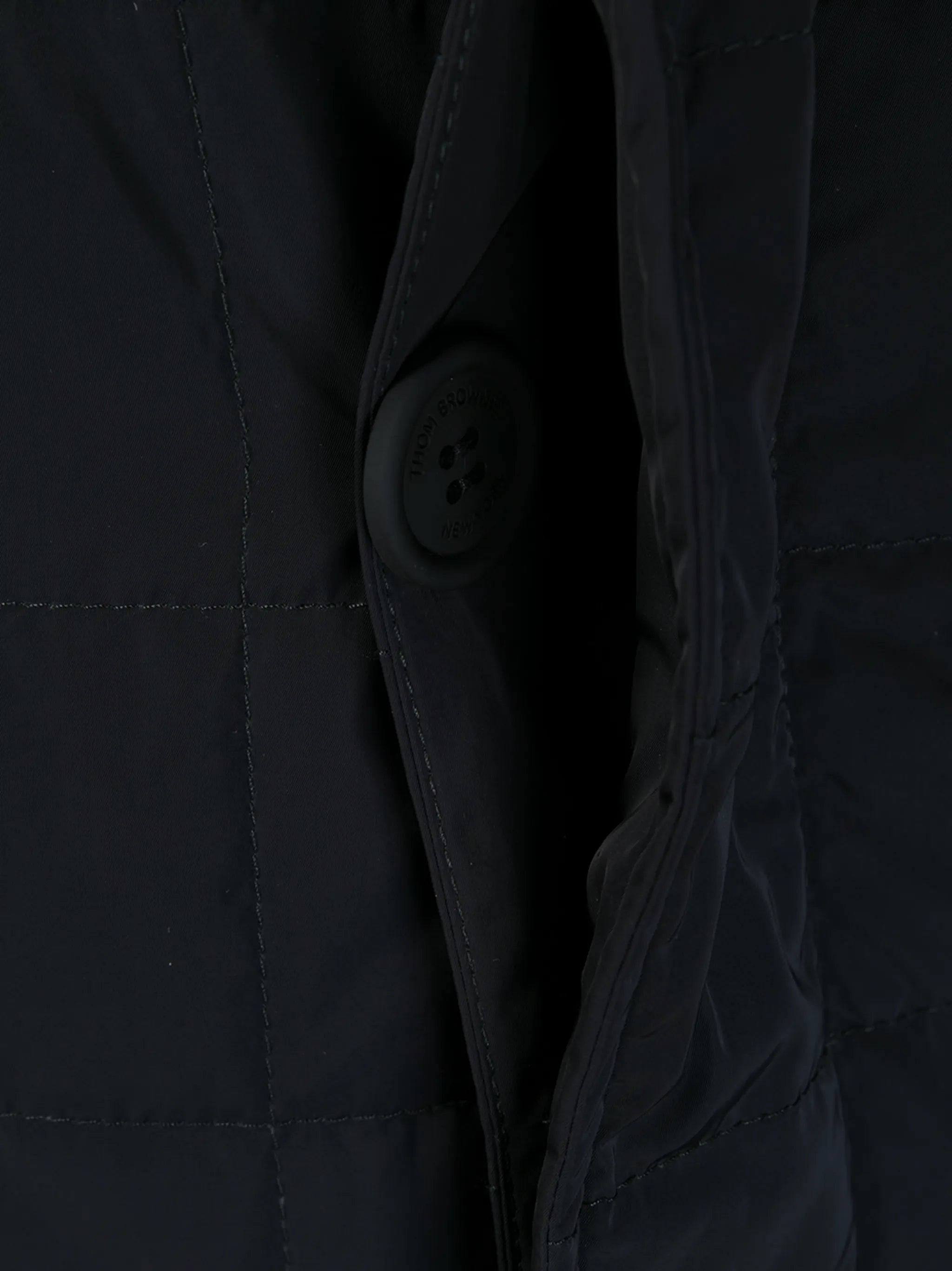 4-Bar motif padded tailored coat