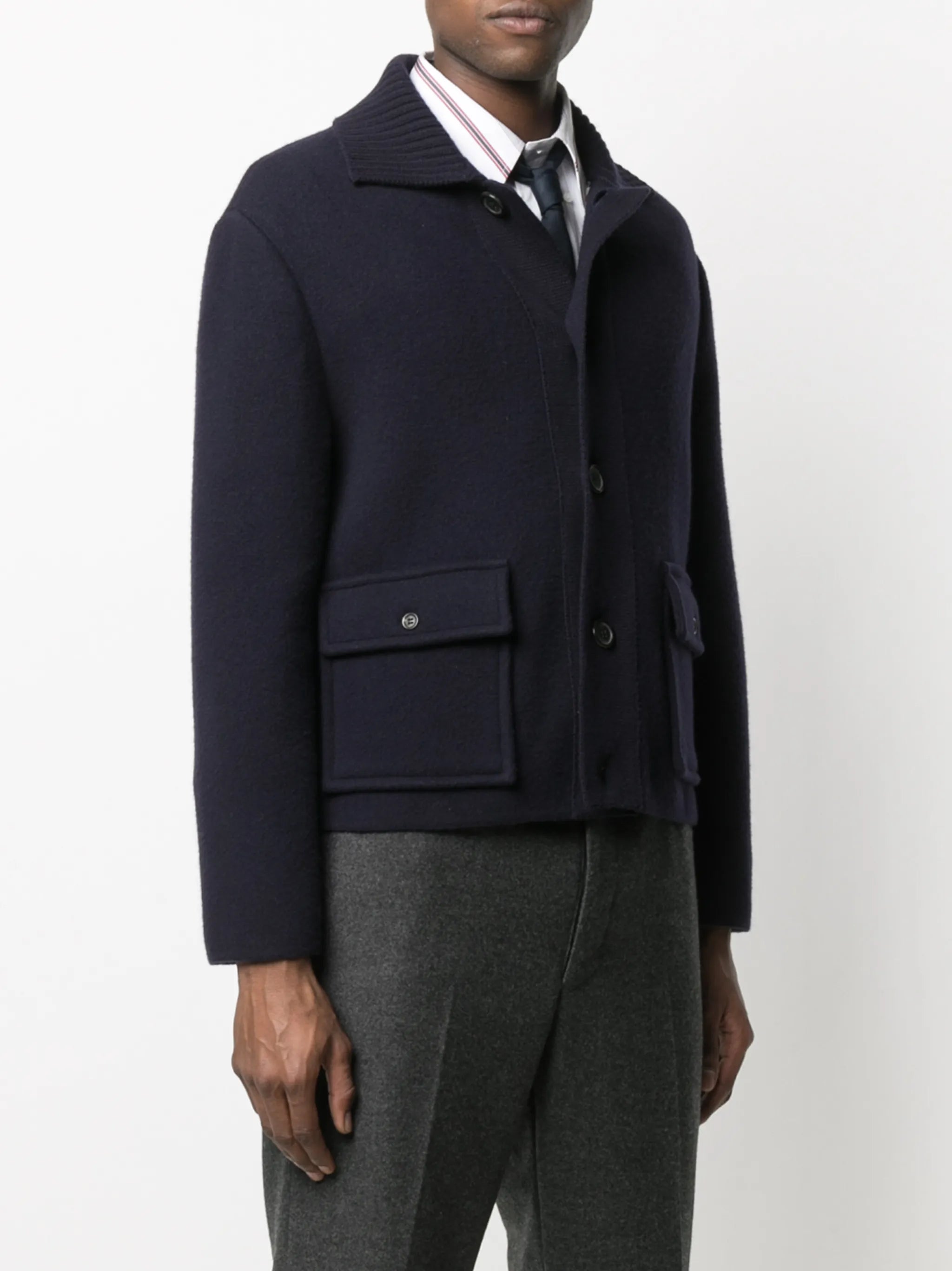 RWB stripe shirt jacket