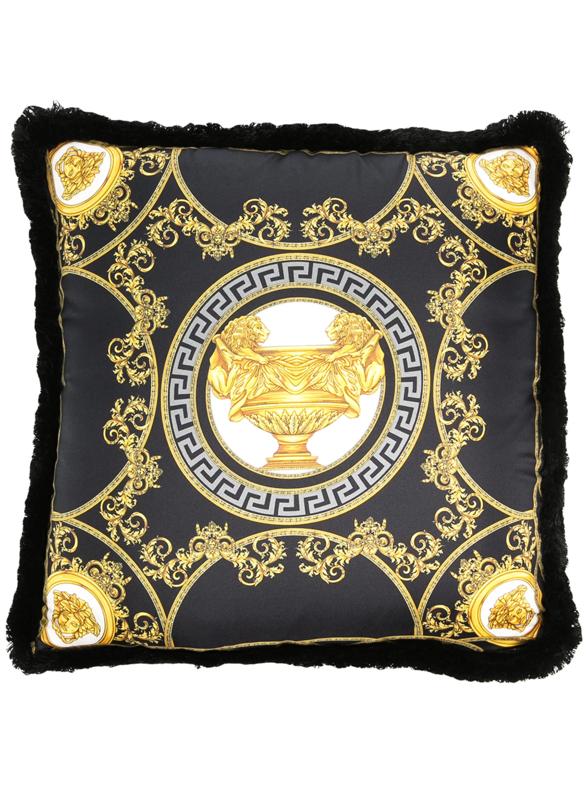 logo print cushion