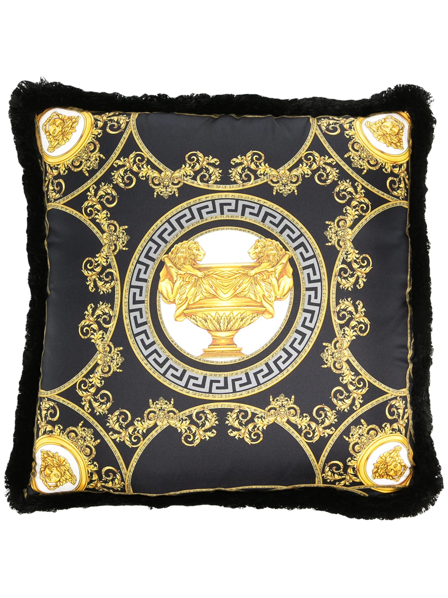 logo print cushion