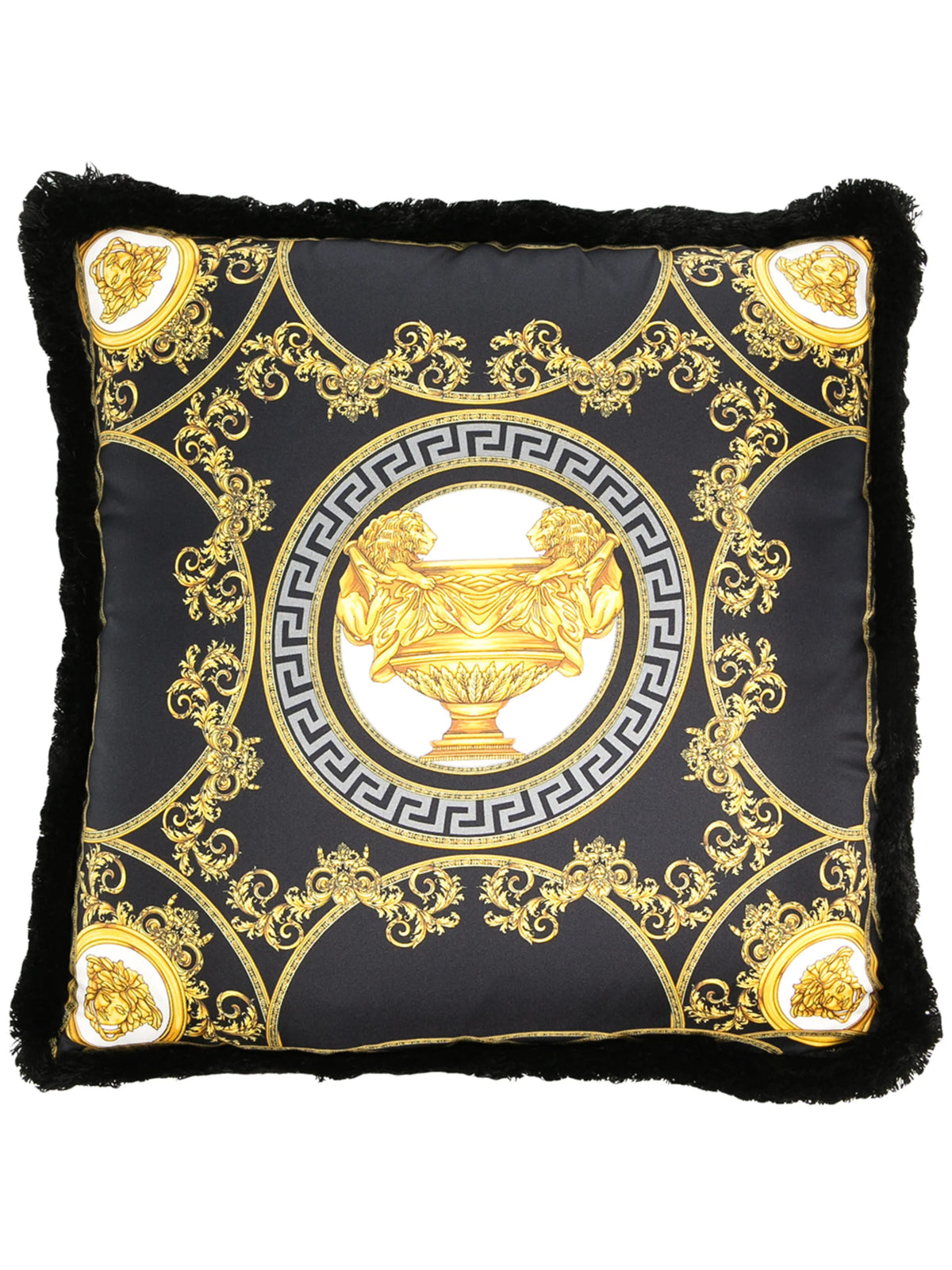 logo print cushion
