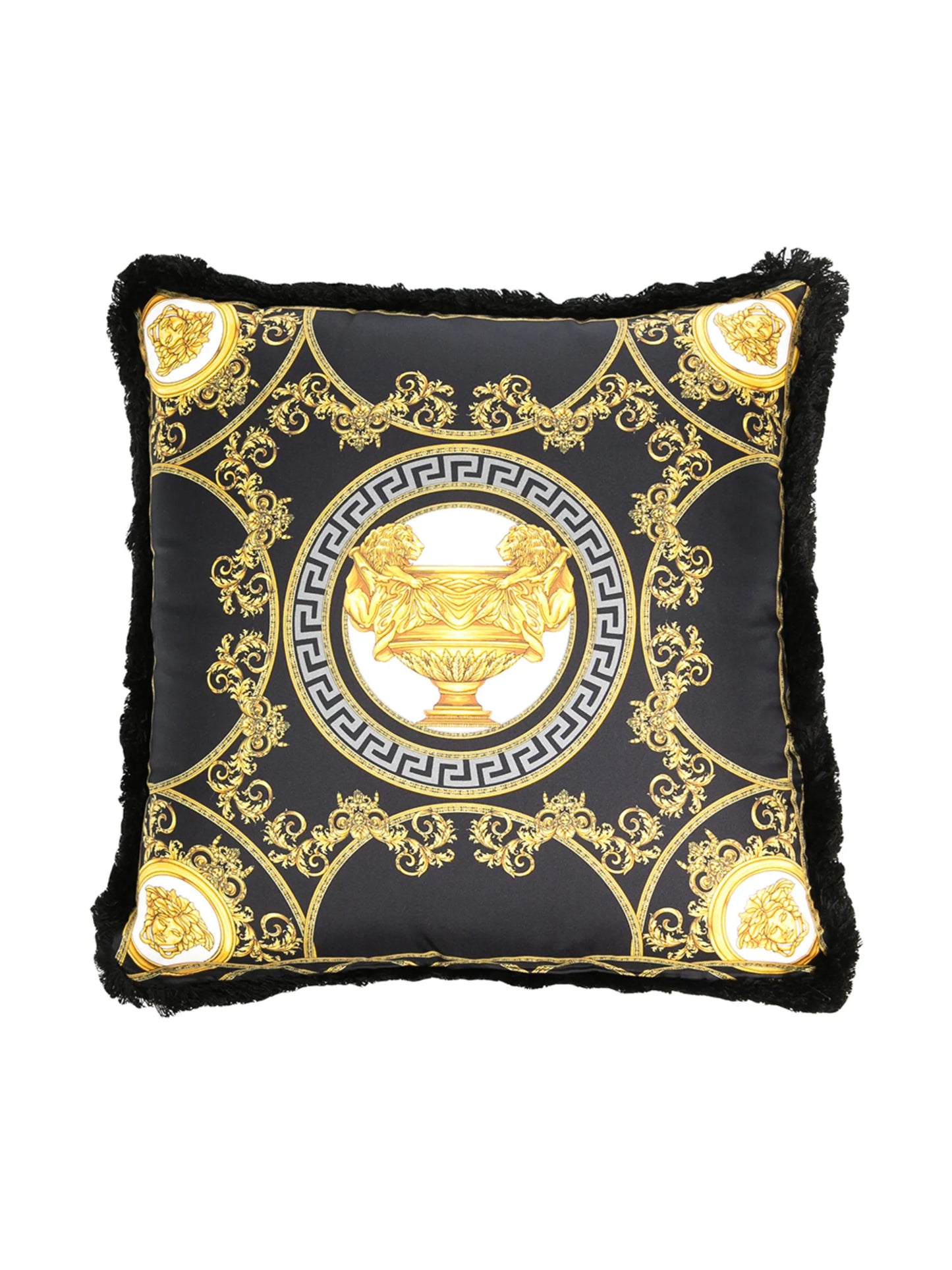 logo print cushion