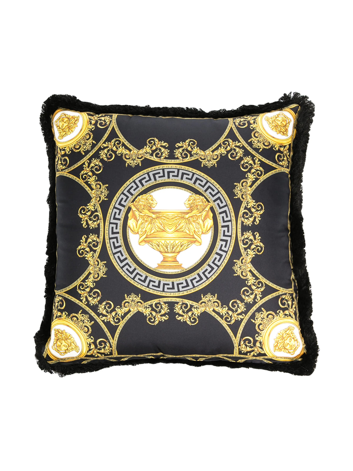 logo print cushion