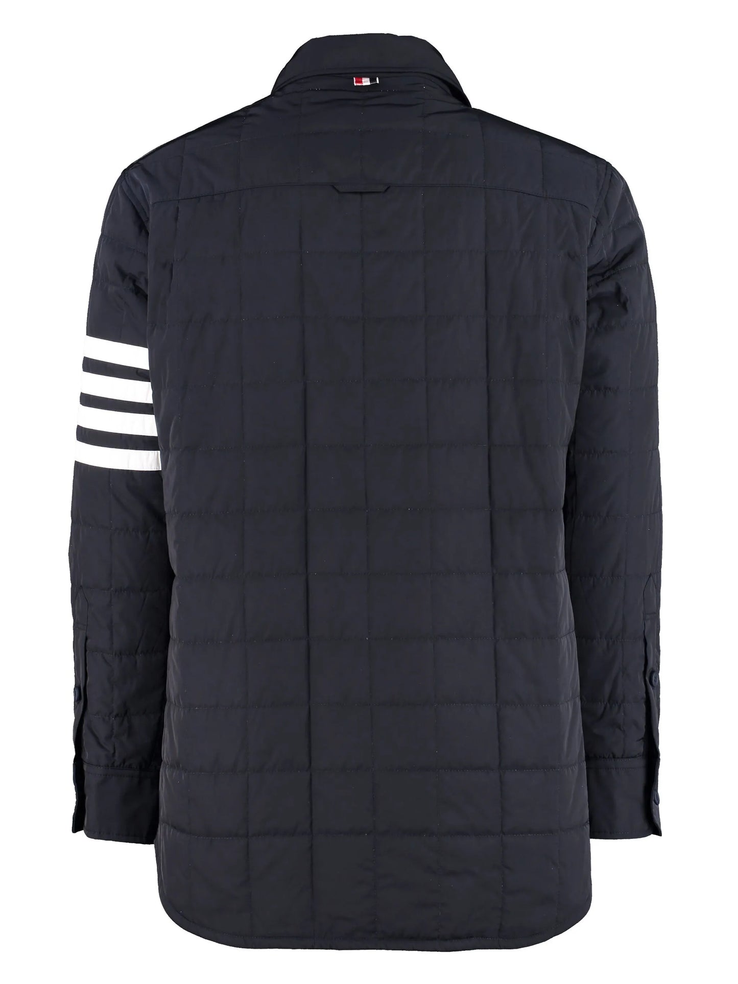 4-Bar stripe padded shirt jacket